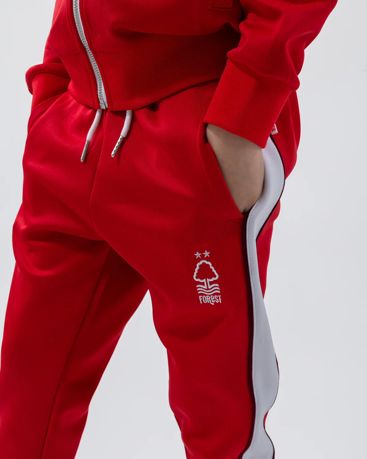NFFC Junior Red Essential Crest Tracksuit - Image 4