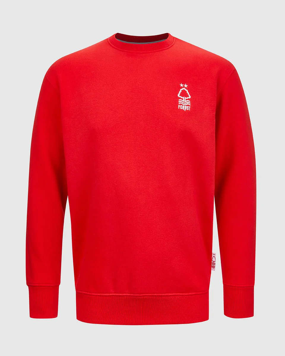 NFFC Red Essential Crest Crew Neck Sweatshirt
