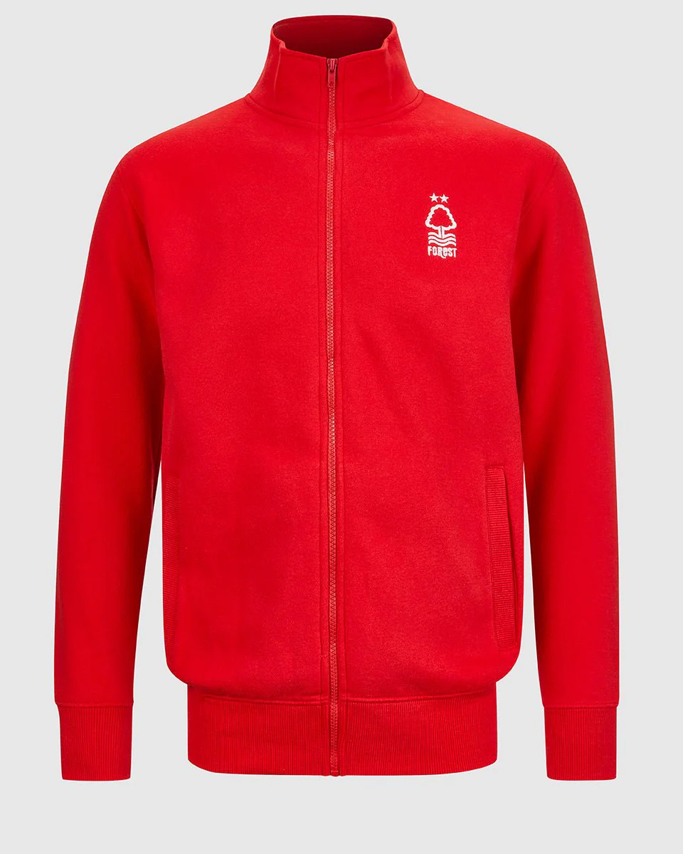 NFFC Red Essential Crest Full Zip Track Top