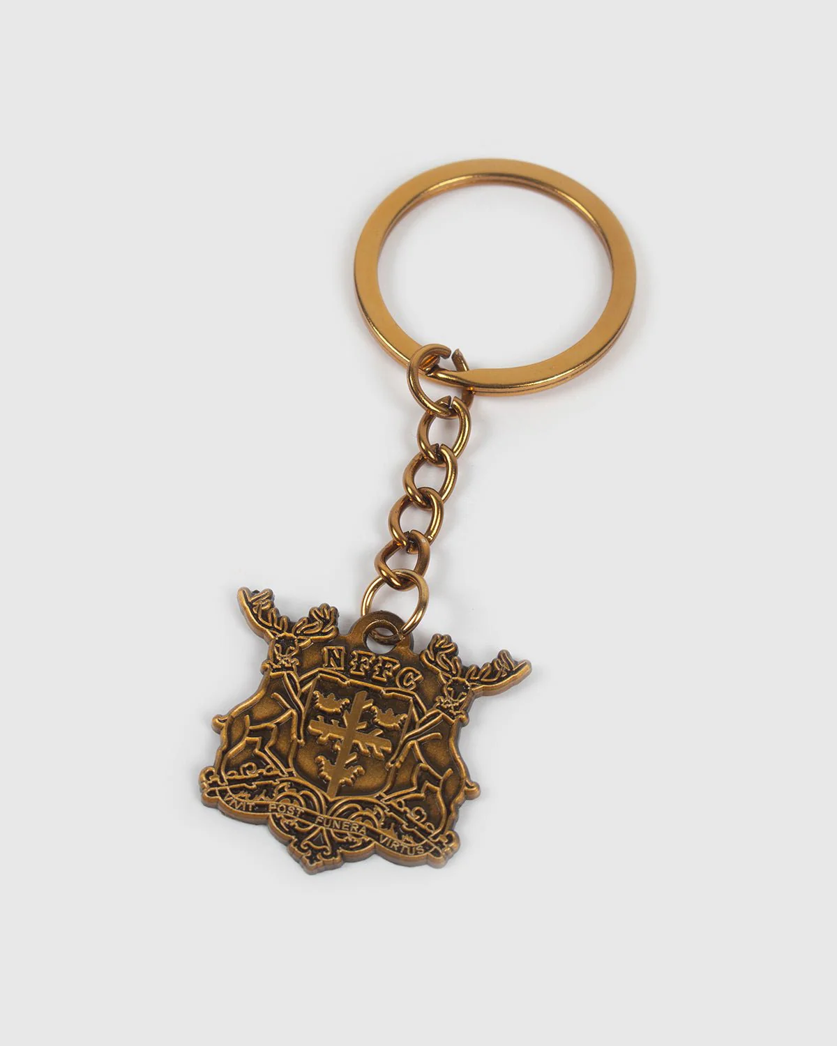 NFFC Antique Gold Stags Keyring