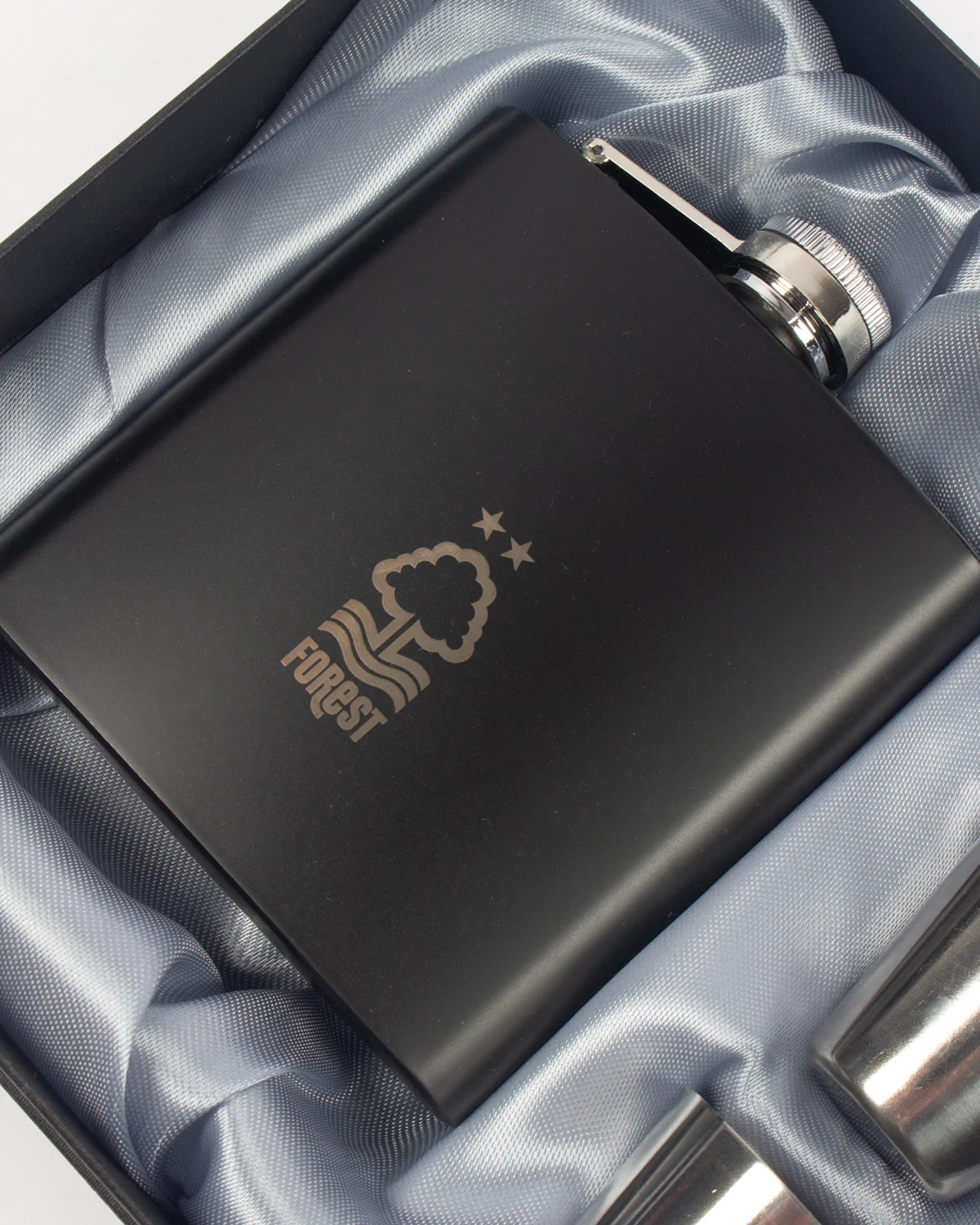 NFFC Engraved Hip Flask Gift Set - Image 2