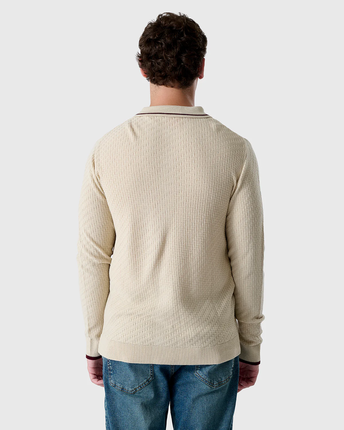 NFFC Flagstone Button Through Knit Polo - Image 4