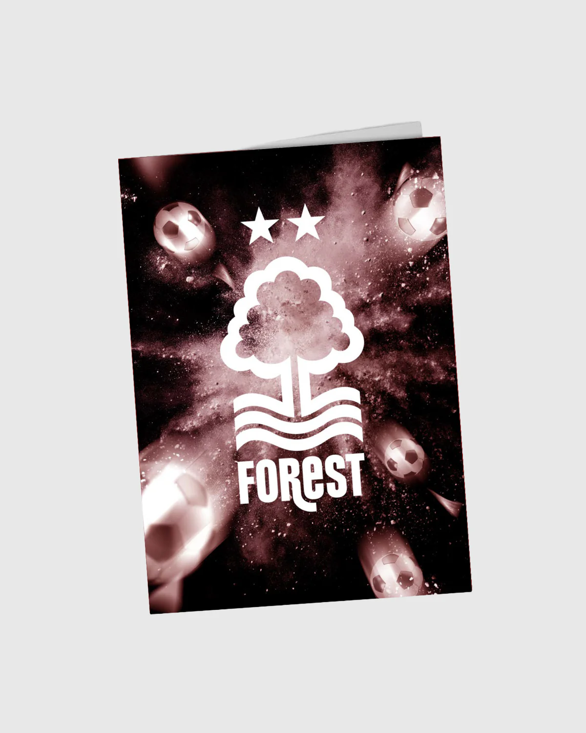 NFFC Football Burst Crest Card - A5