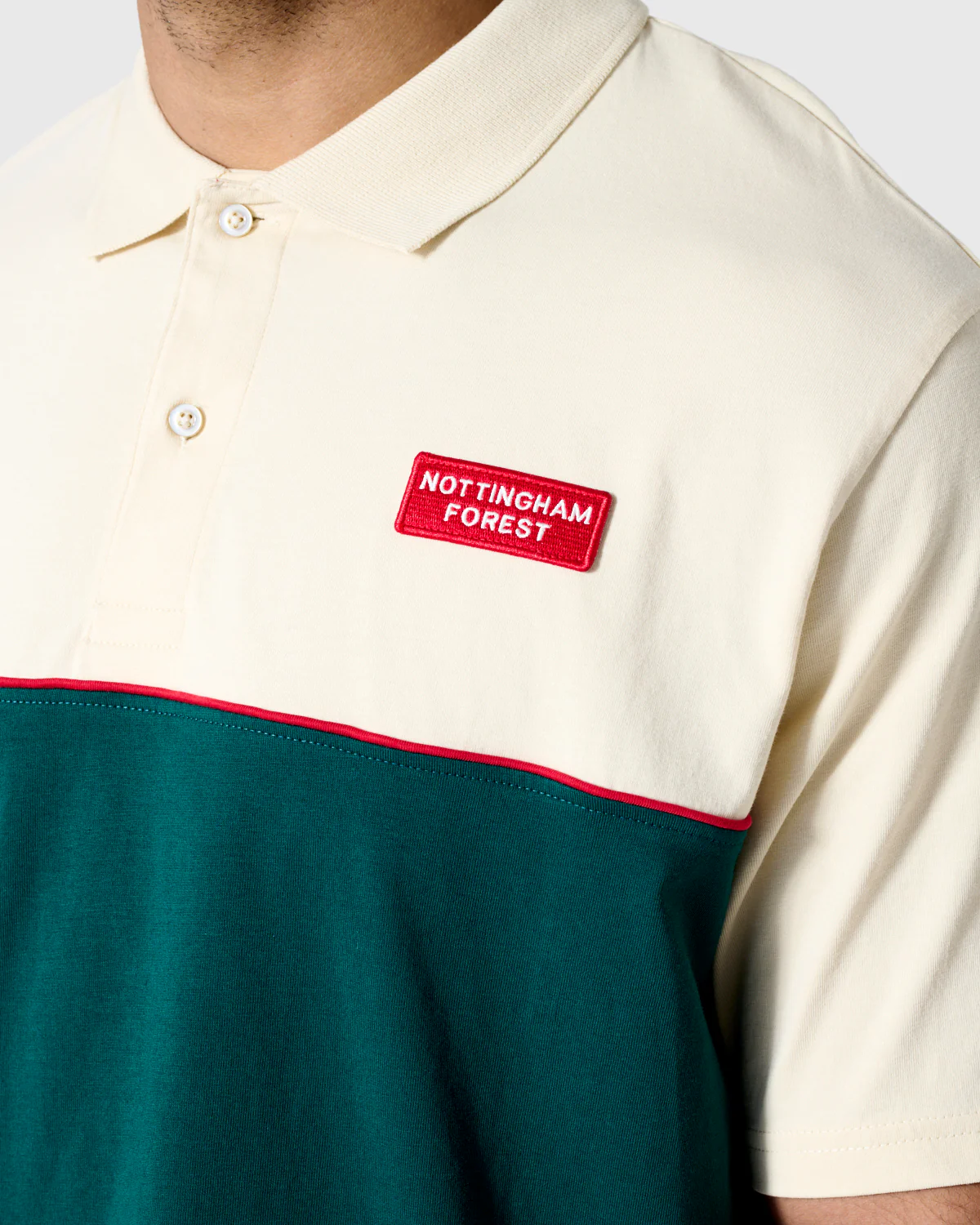 NFFC Original Reds Panelled Polo - Image 4