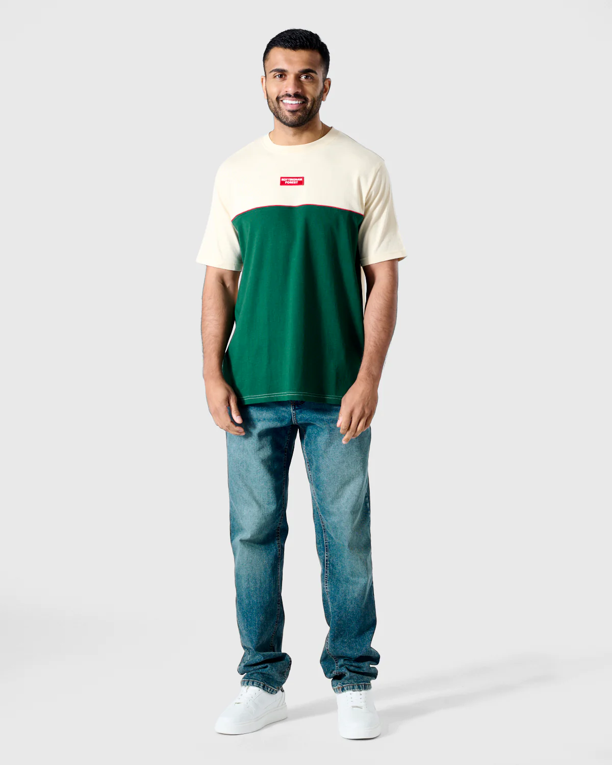NFFC Original Reds Panelled T-Shirt - Image 4