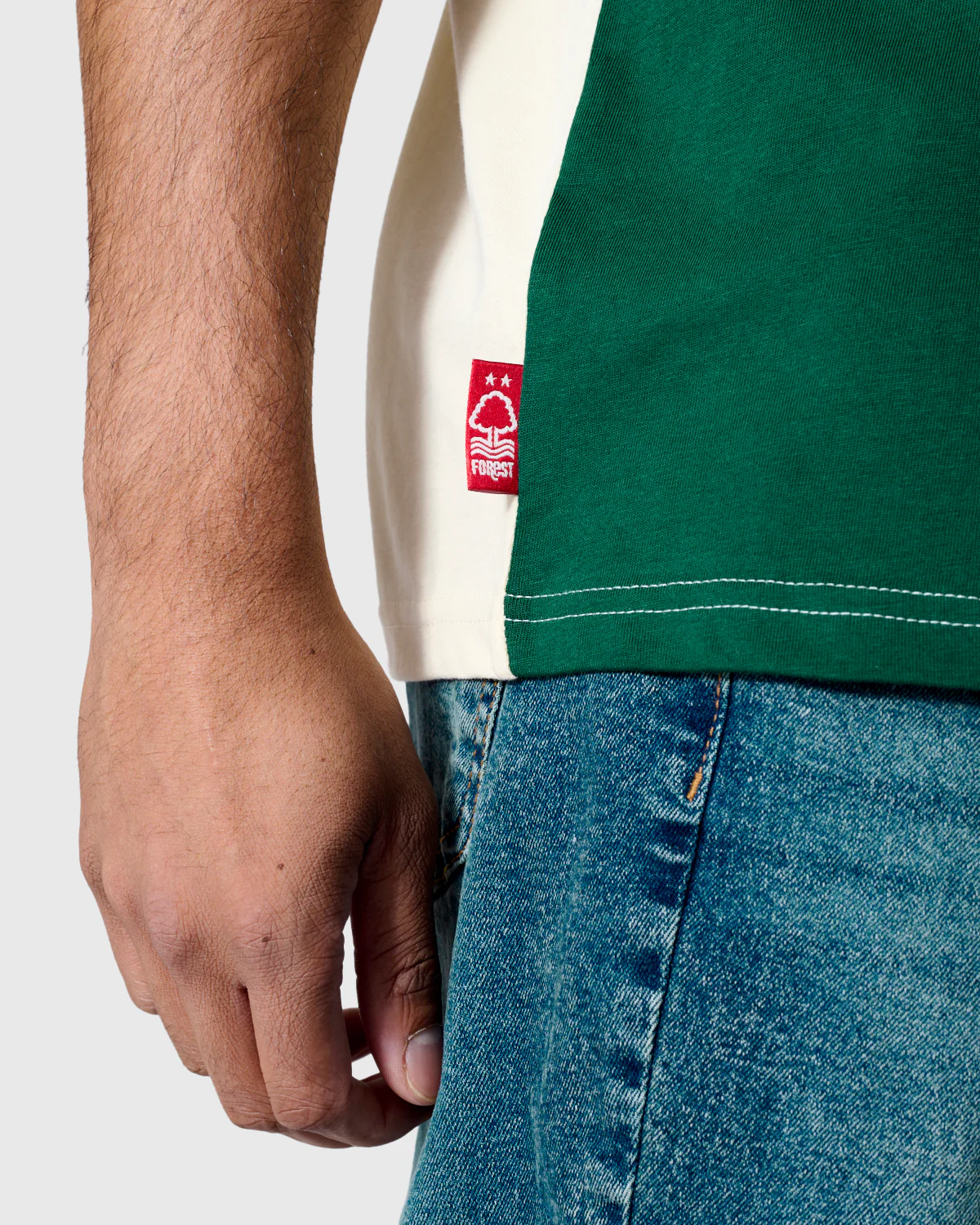 NFFC Original Reds Panelled T-Shirt - Image 6