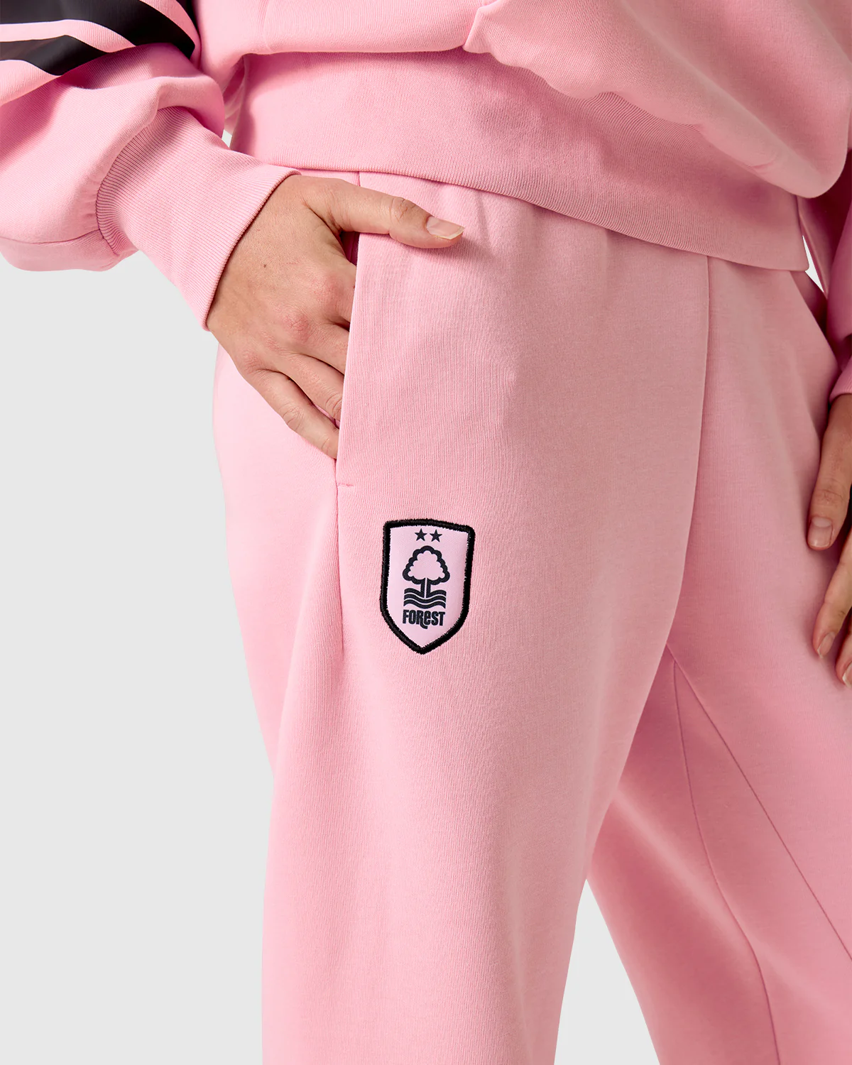NFFC adidas Women's Future Icons Pink 3-Stripe Jogger - Image 4