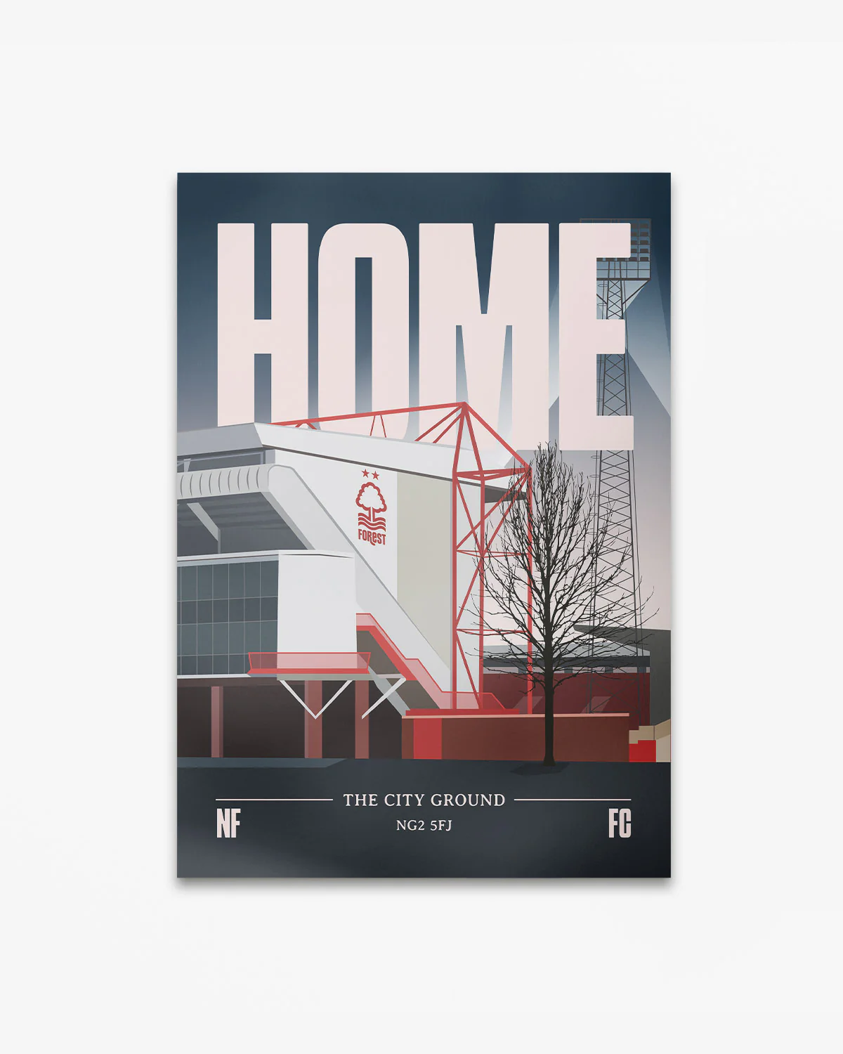 NFFC Home A3 Print - Night