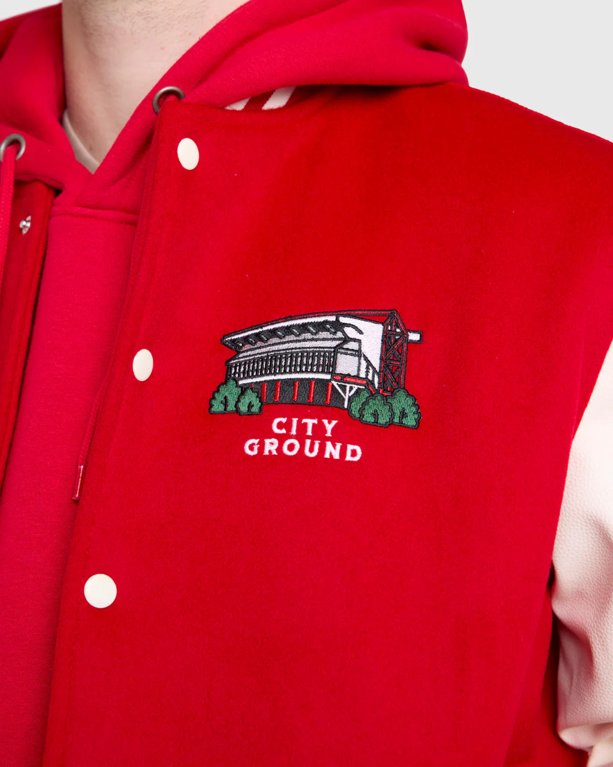 NFFC Red Home Varsity Jacket - Image 4