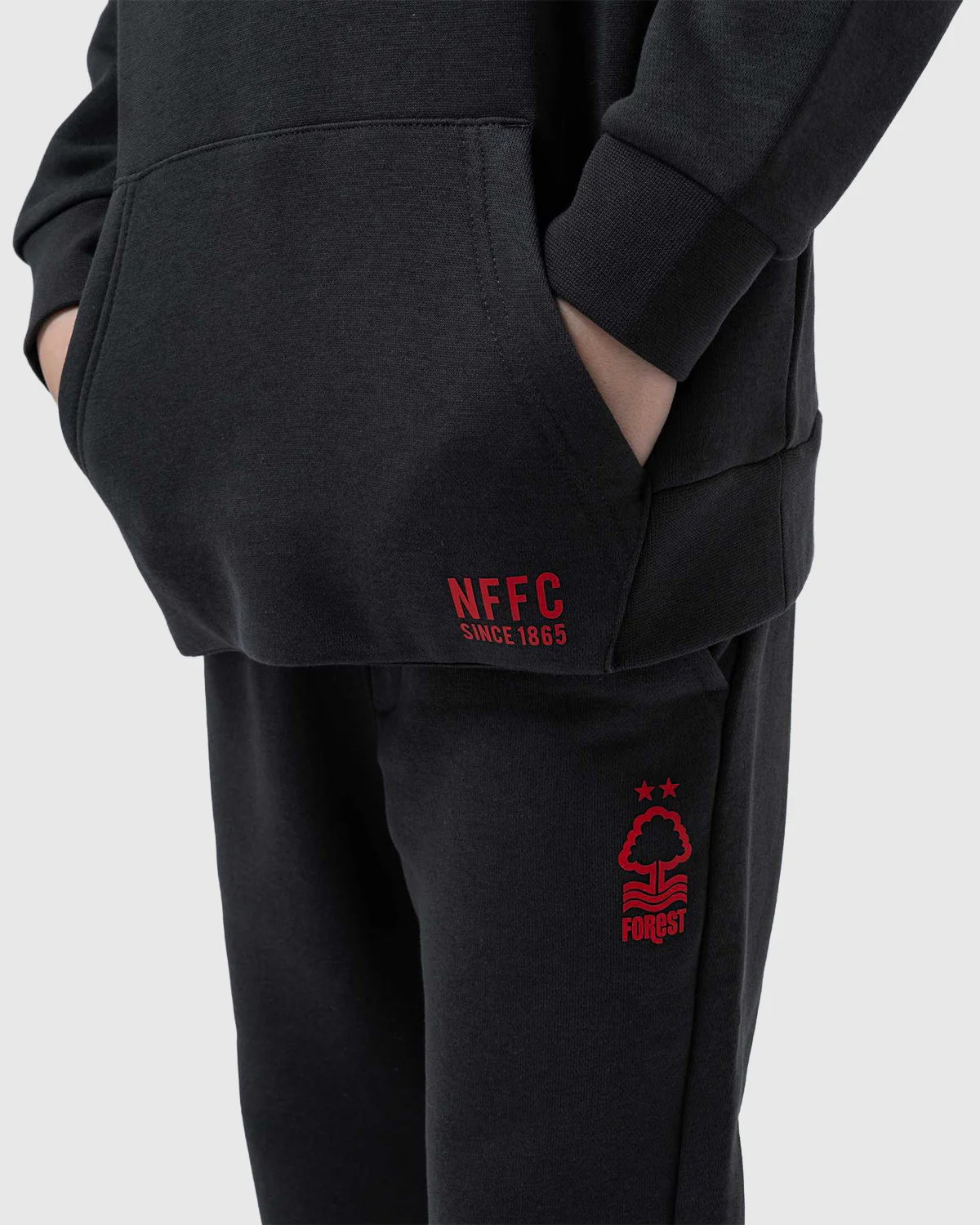 NFFC Junior Honeycomb Charcoal Hoodie - Image 2