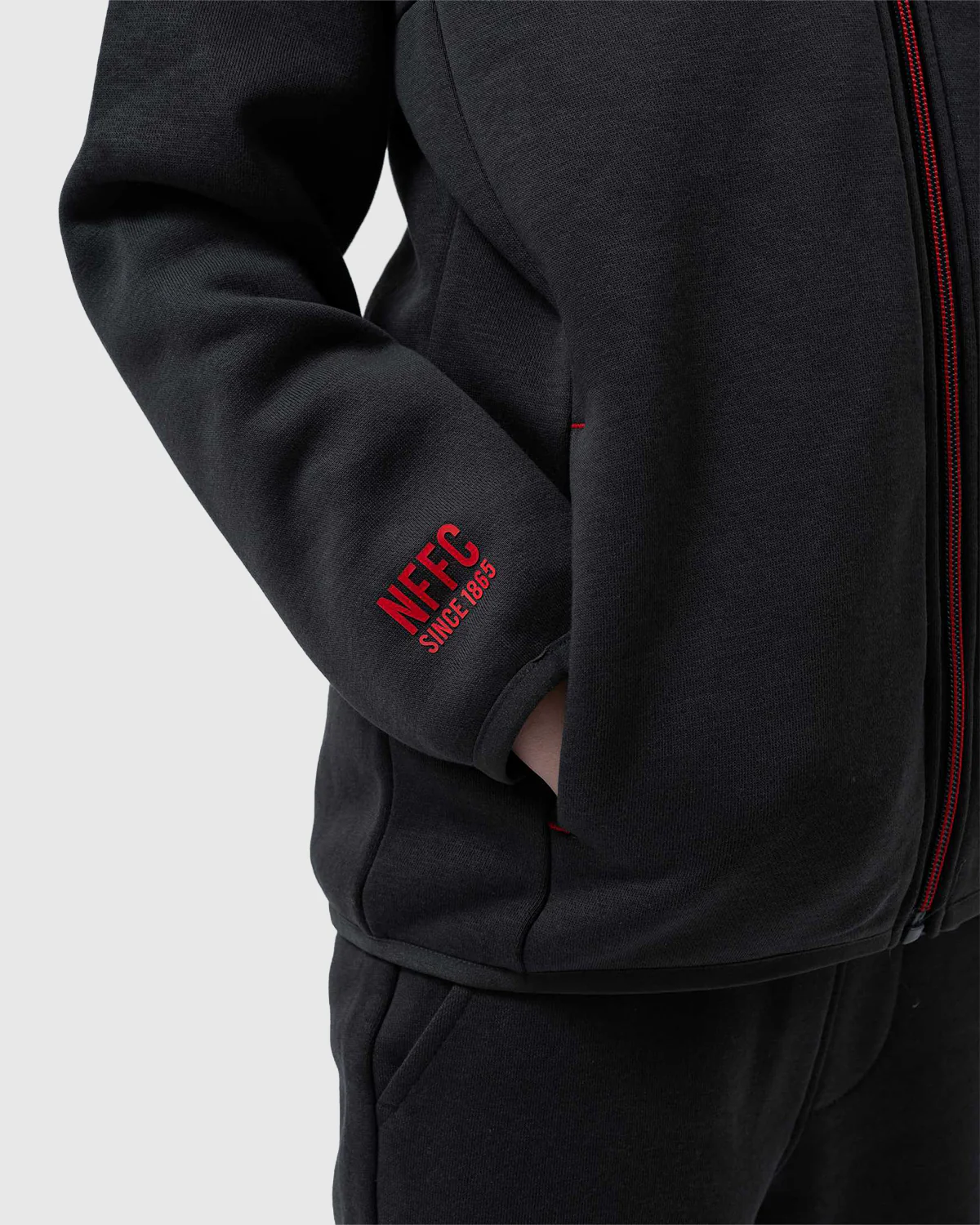 NFFC Junior Honeycomb Charcoal Track Top - Image 2