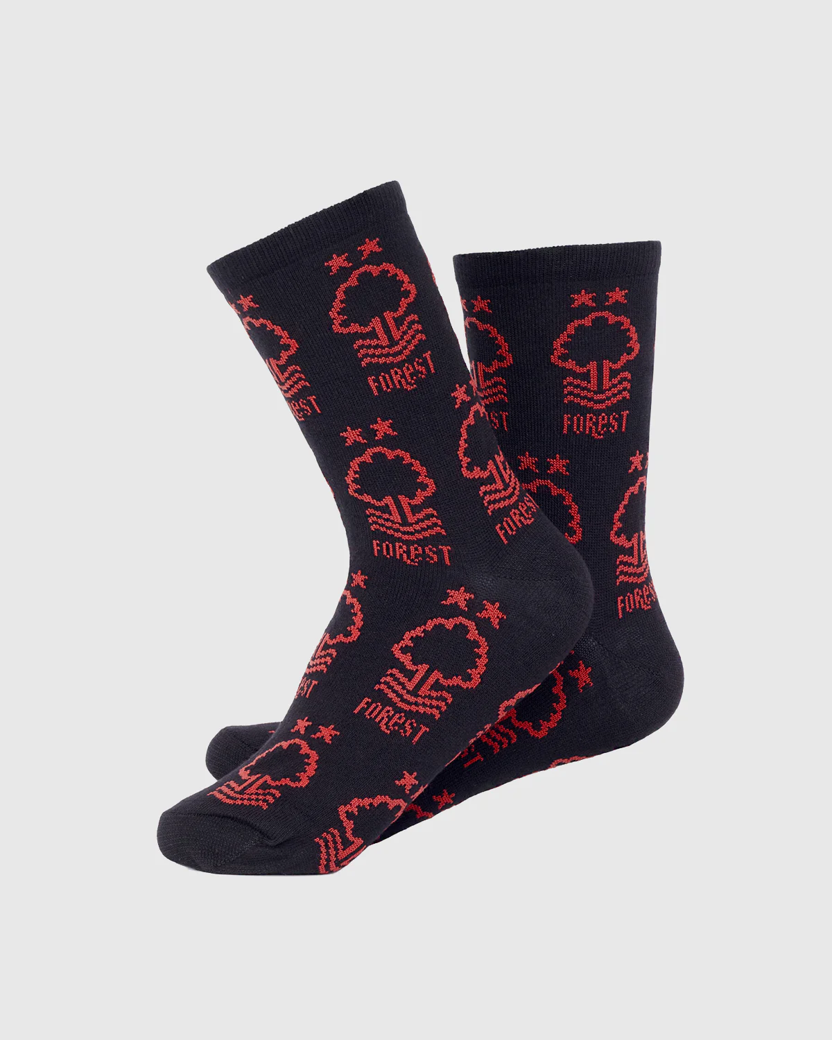 NFFC Junior Black AOP Crest Socks