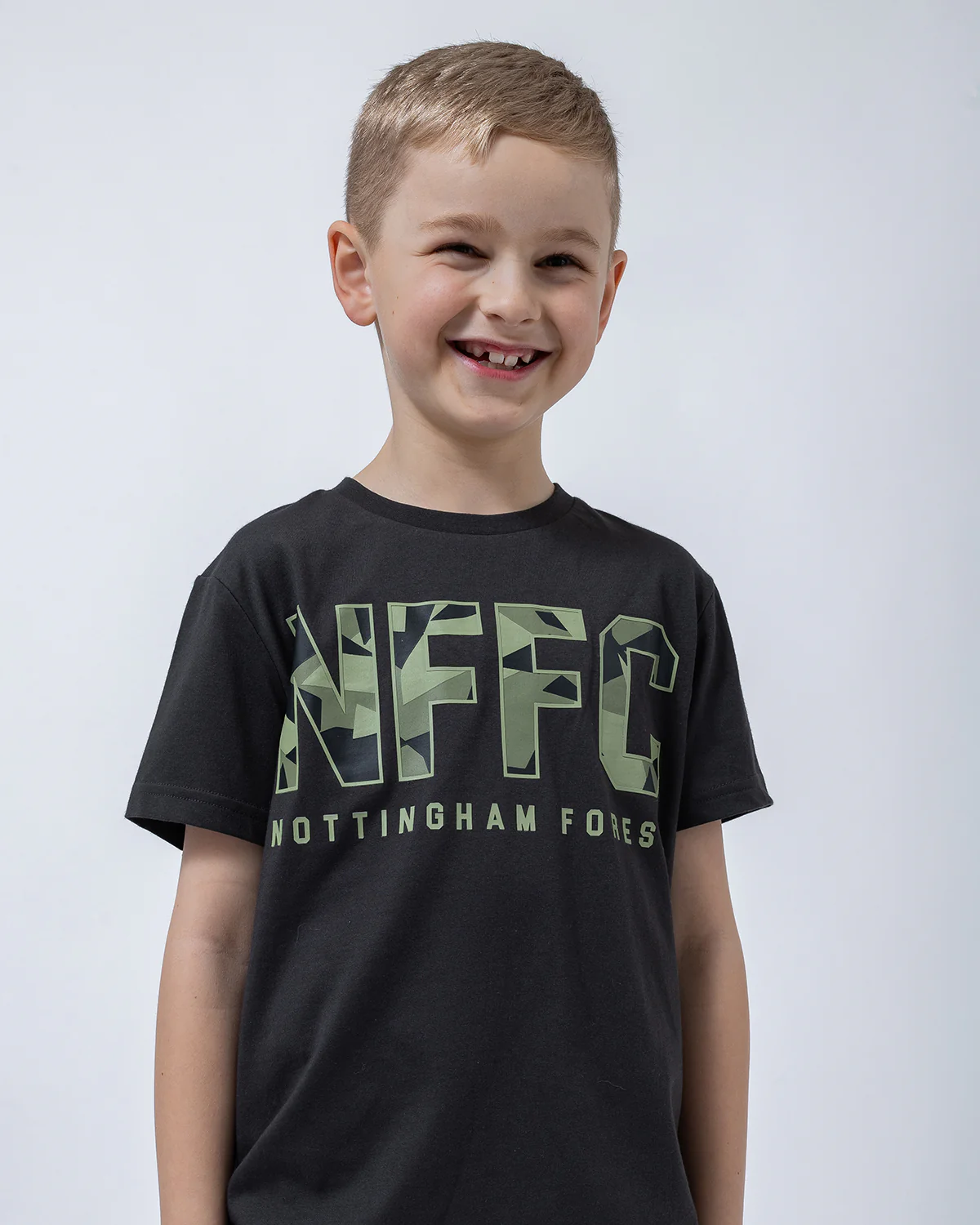NFFC Junior Camo Font T-Shirt - Image 2