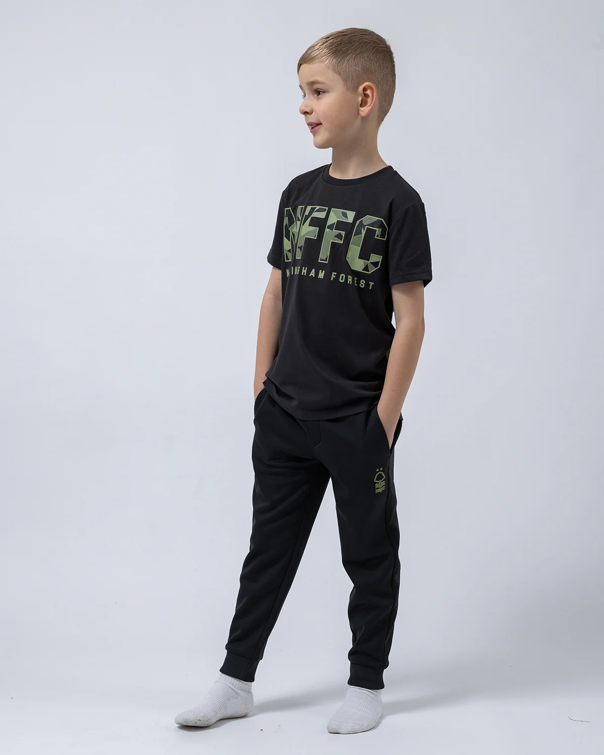 NFFC Junior Camo Font T-Shirt - Image 3