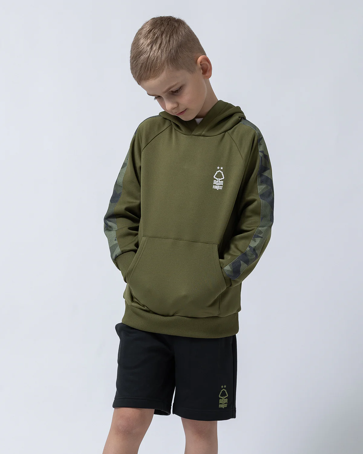 NFFC Junior Camo Panel Hoodie - Image 2