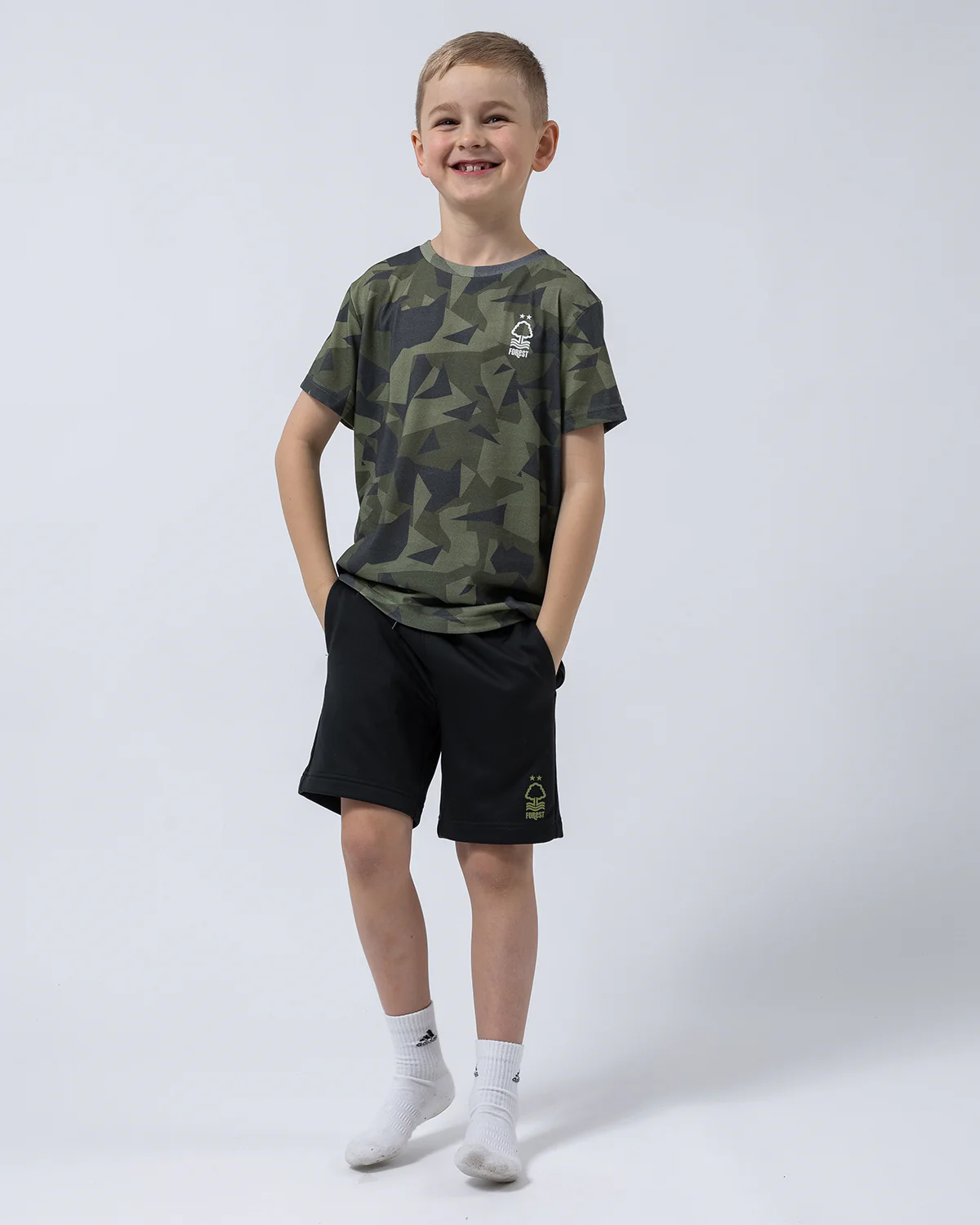 NFFC Junior Camo Panel Shorts - Image 2