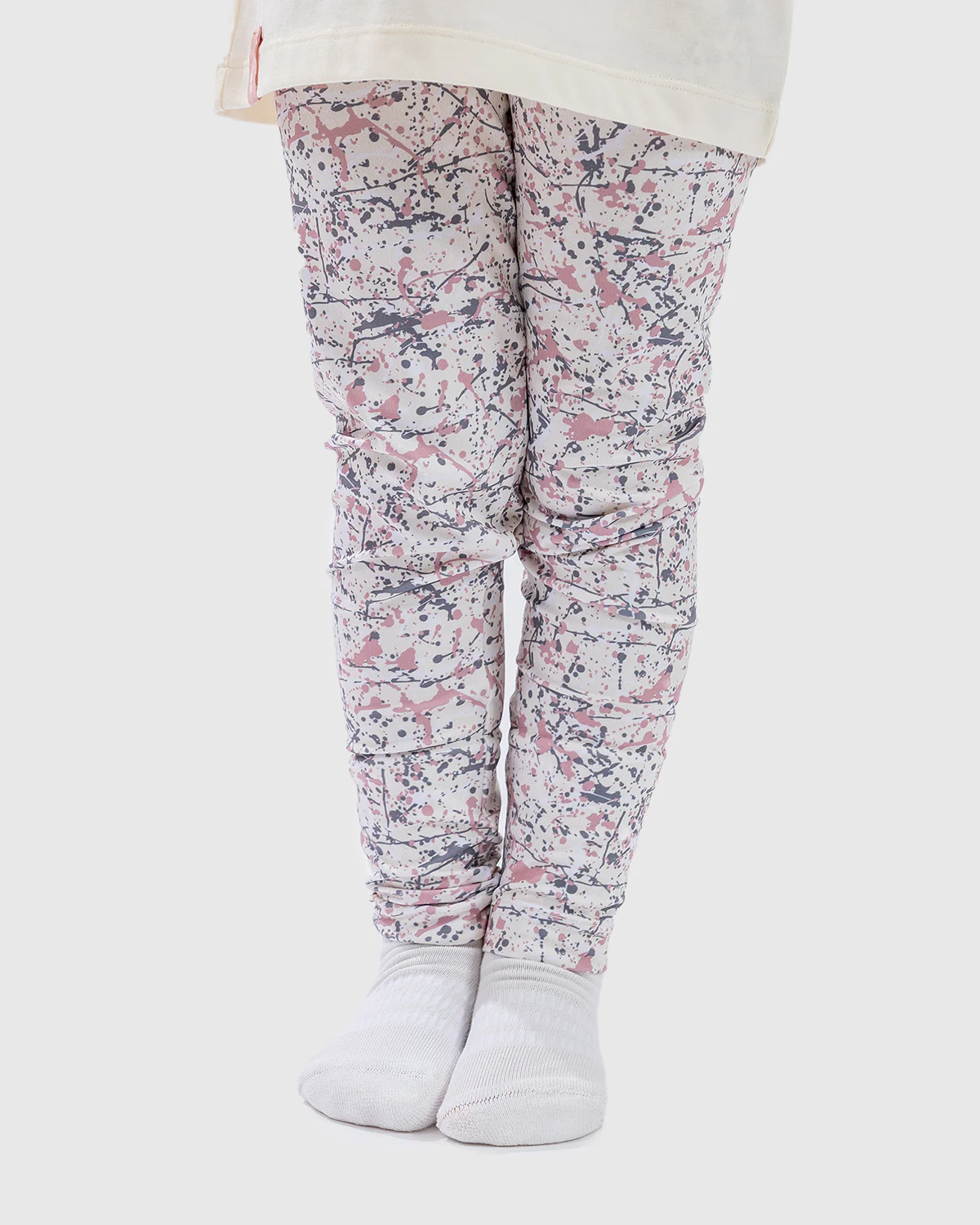NFFC Junior Cream Splatter Print Leggings