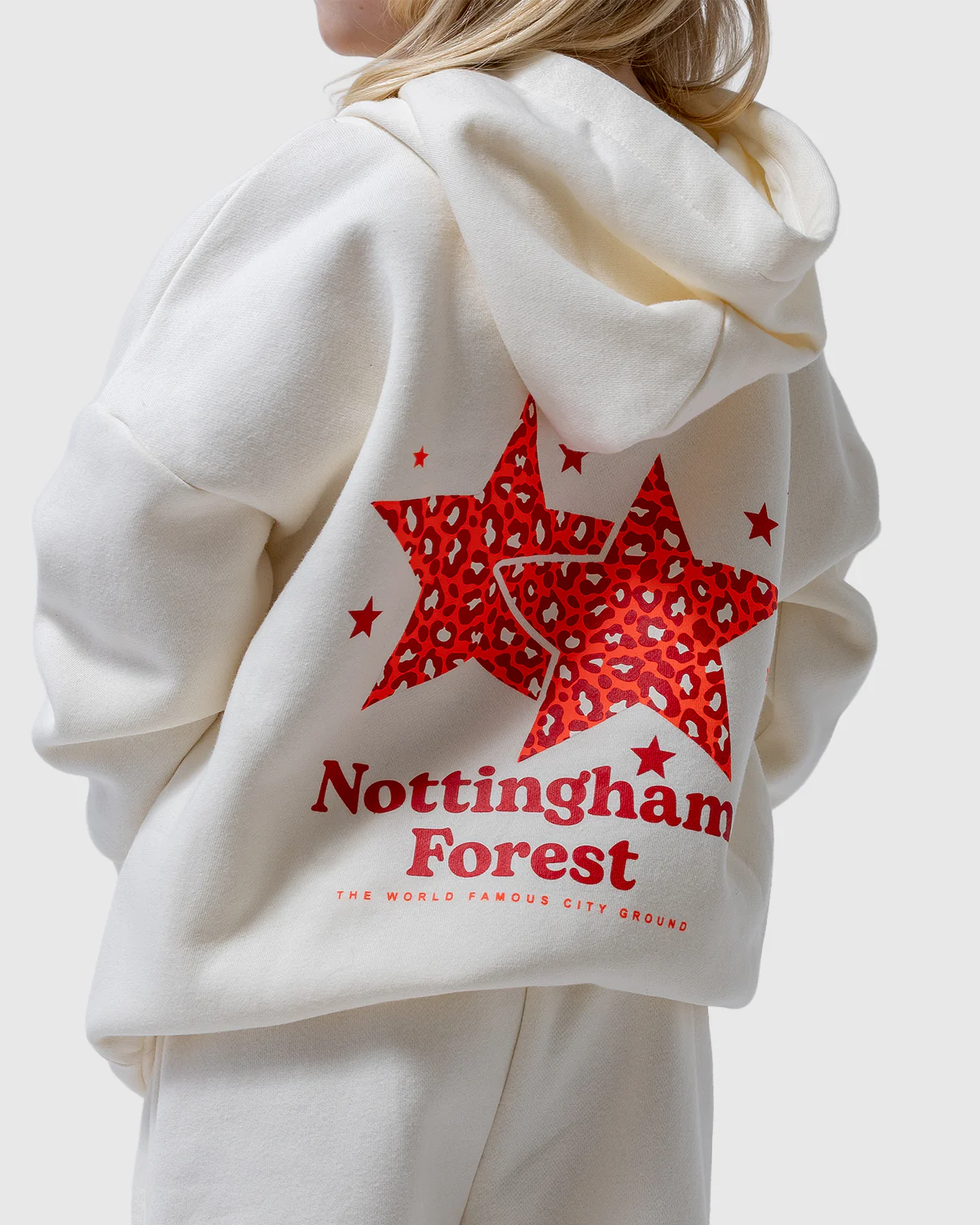 NFFC Junior Cream Star Print Hoodie - Image 3
