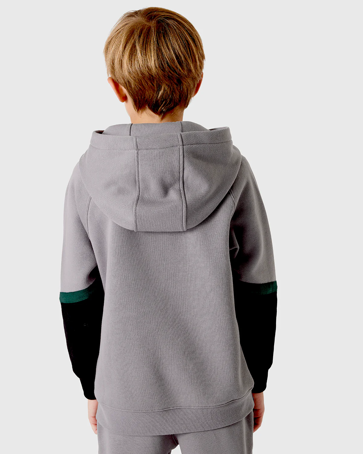 NFFC Junior Grey Panelled Hoodie - Image 3