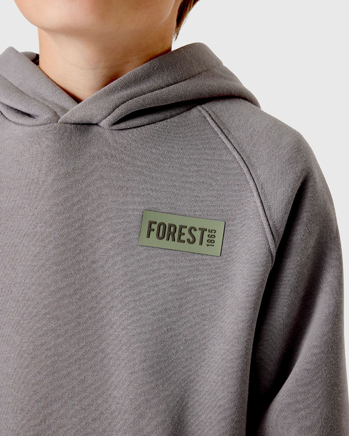 NFFC Junior Grey Panelled Hoodie - Image 4