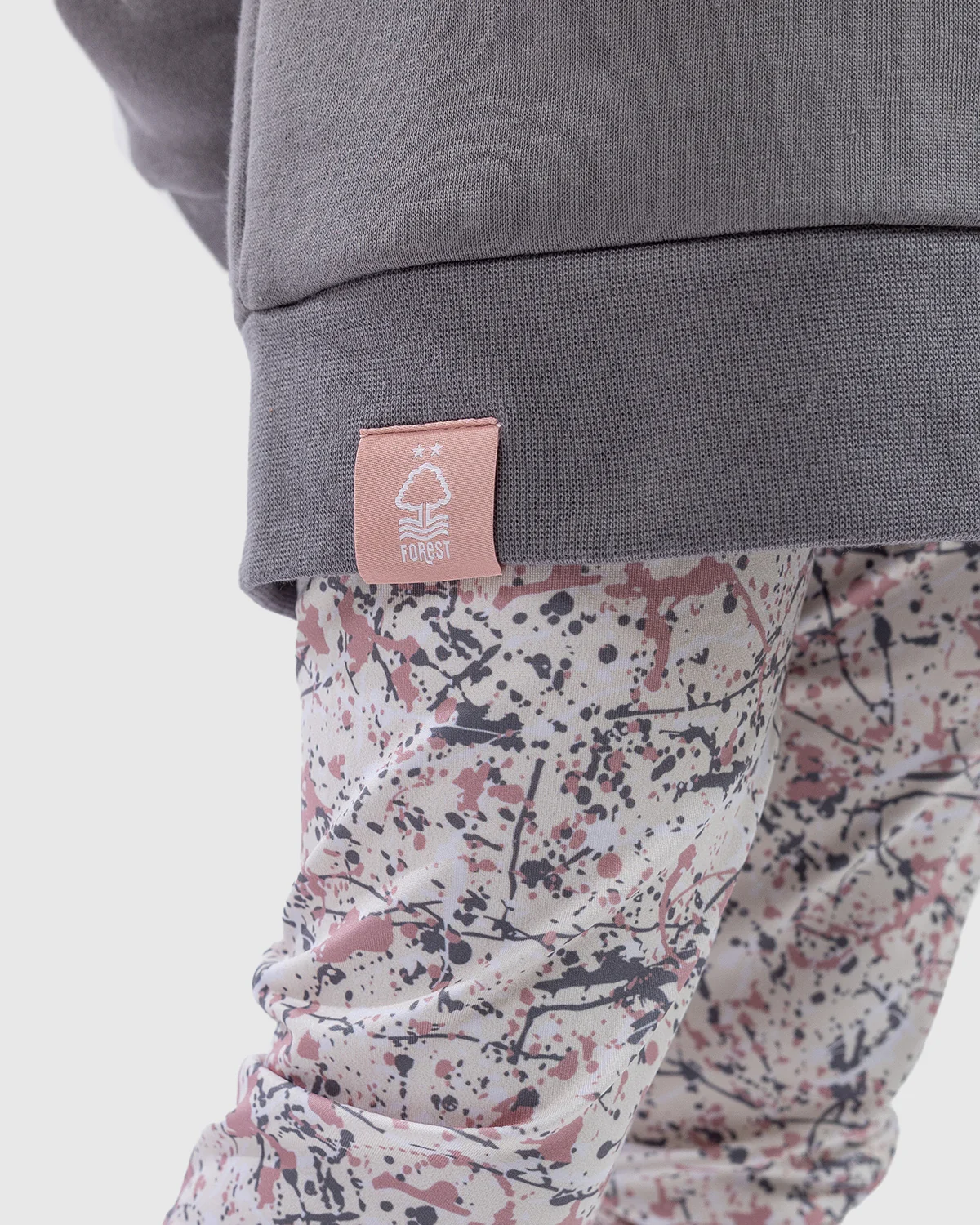 NFFC Junior Grey Splatter Print Crest Hoodie - Image 4