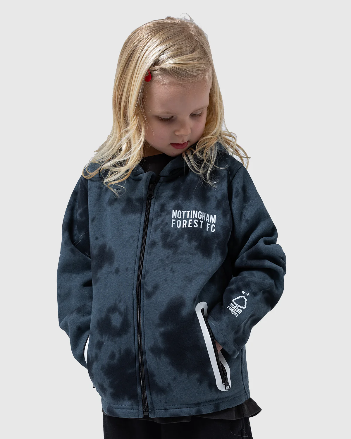 NFFC Junior Mist Print Full Zip Hoodie - Image 3