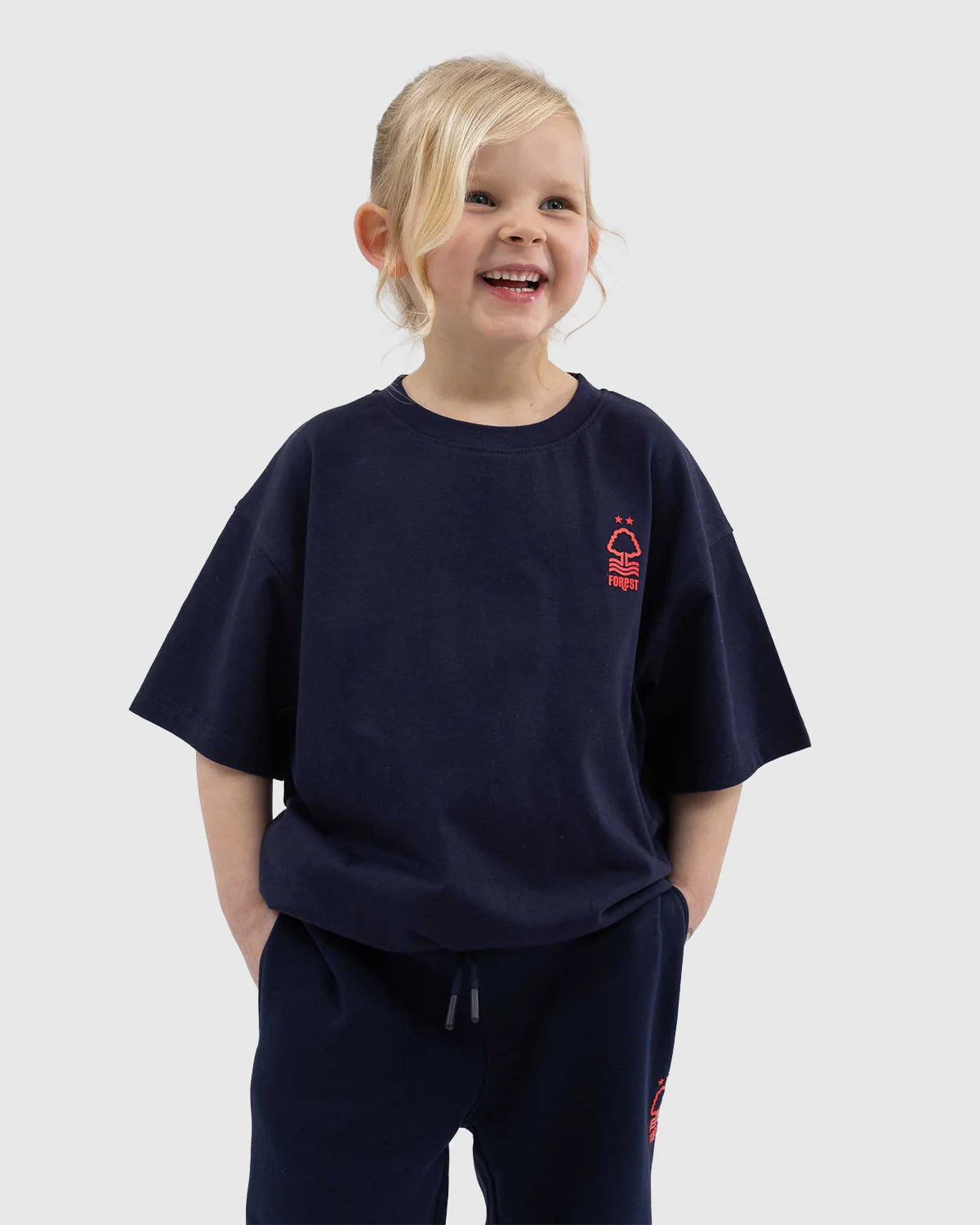 NFFC Junior Navy Back Print T-Shirt - Image 2