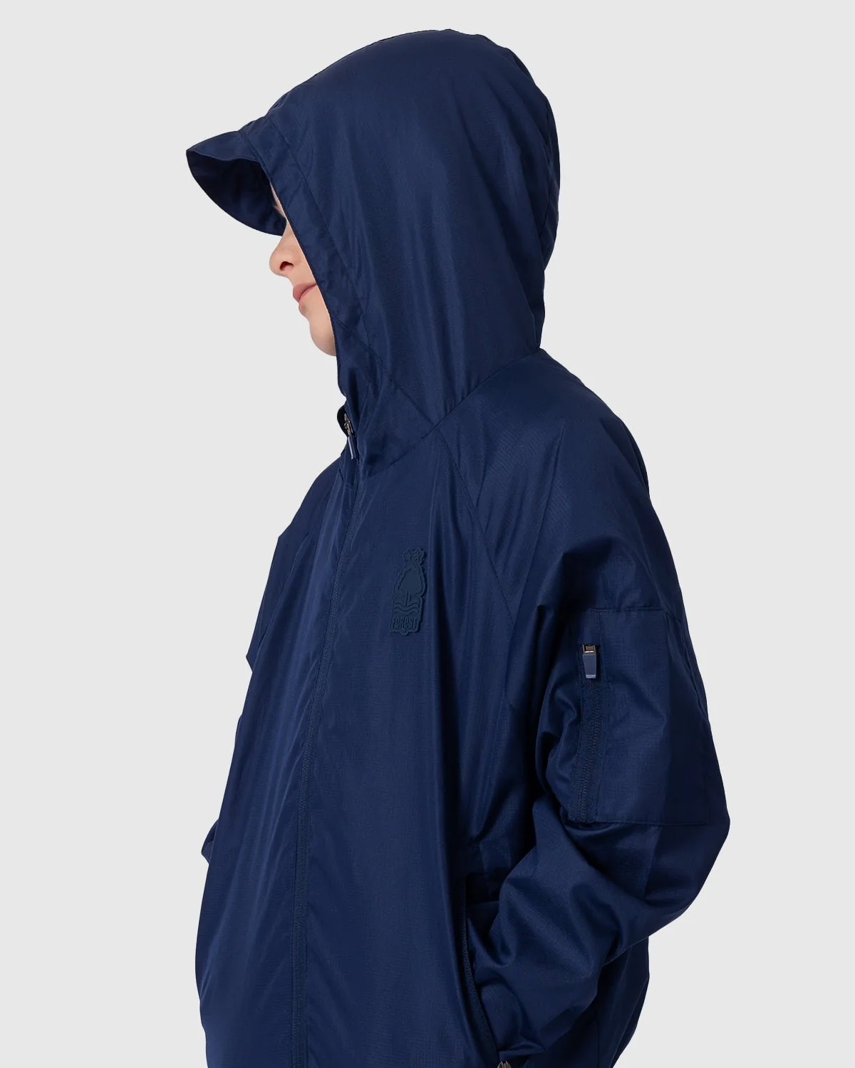NFFC Junior Navy Essential Shower Jacket - Image 2