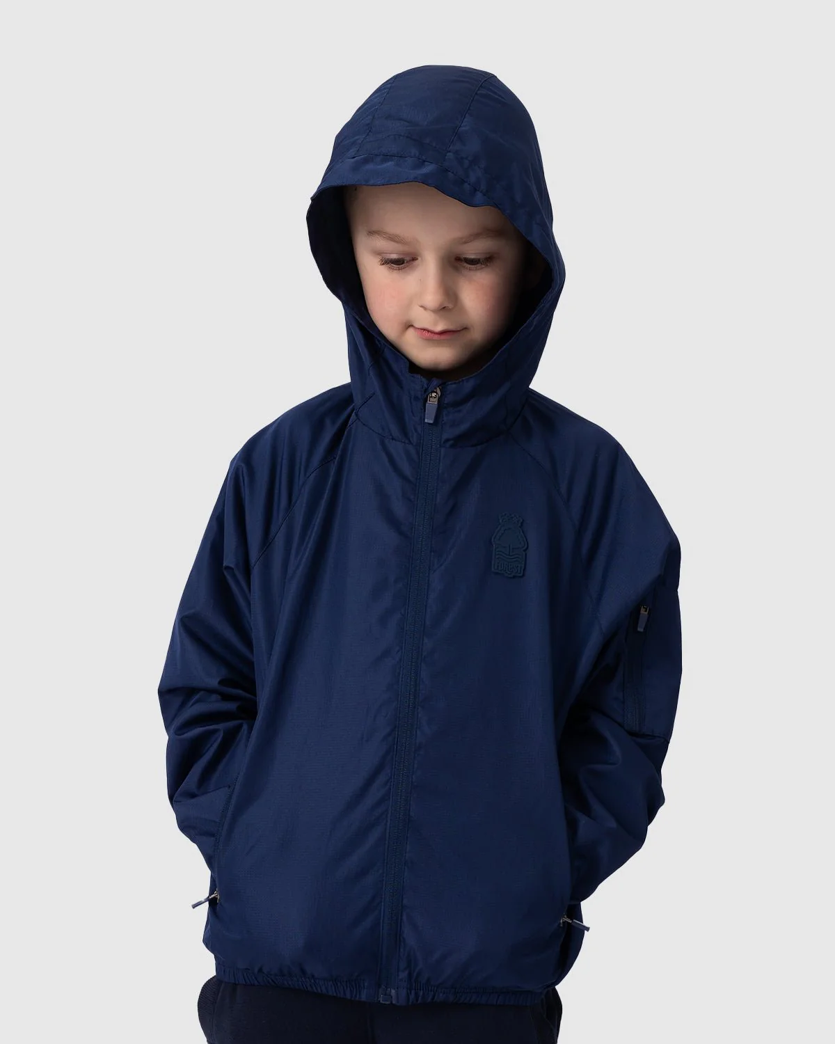 NFFC Junior Navy Essential Shower Jacket - Image 3