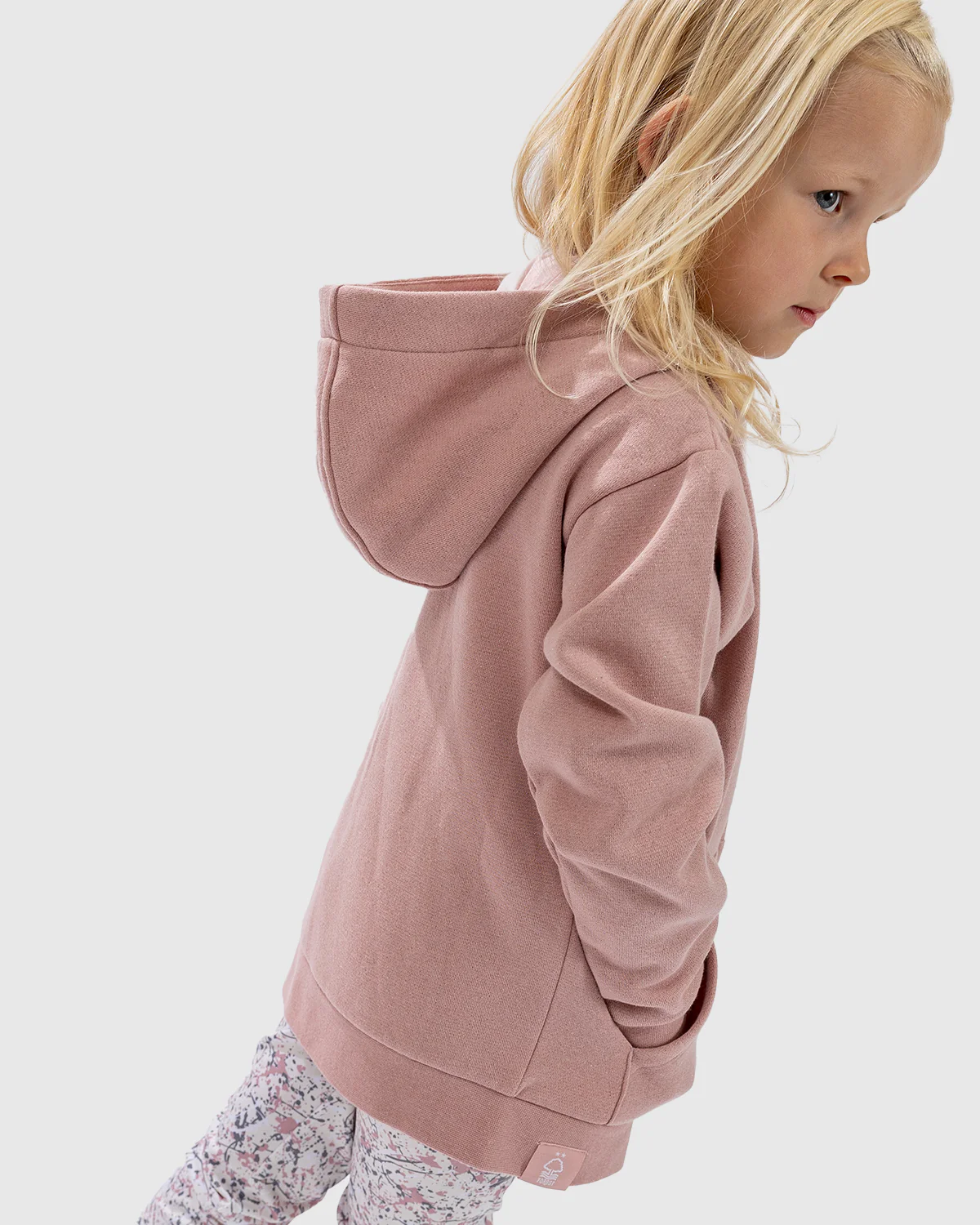 NFFC Junior Pink Lurex Full Zip Hoodie - Image 3