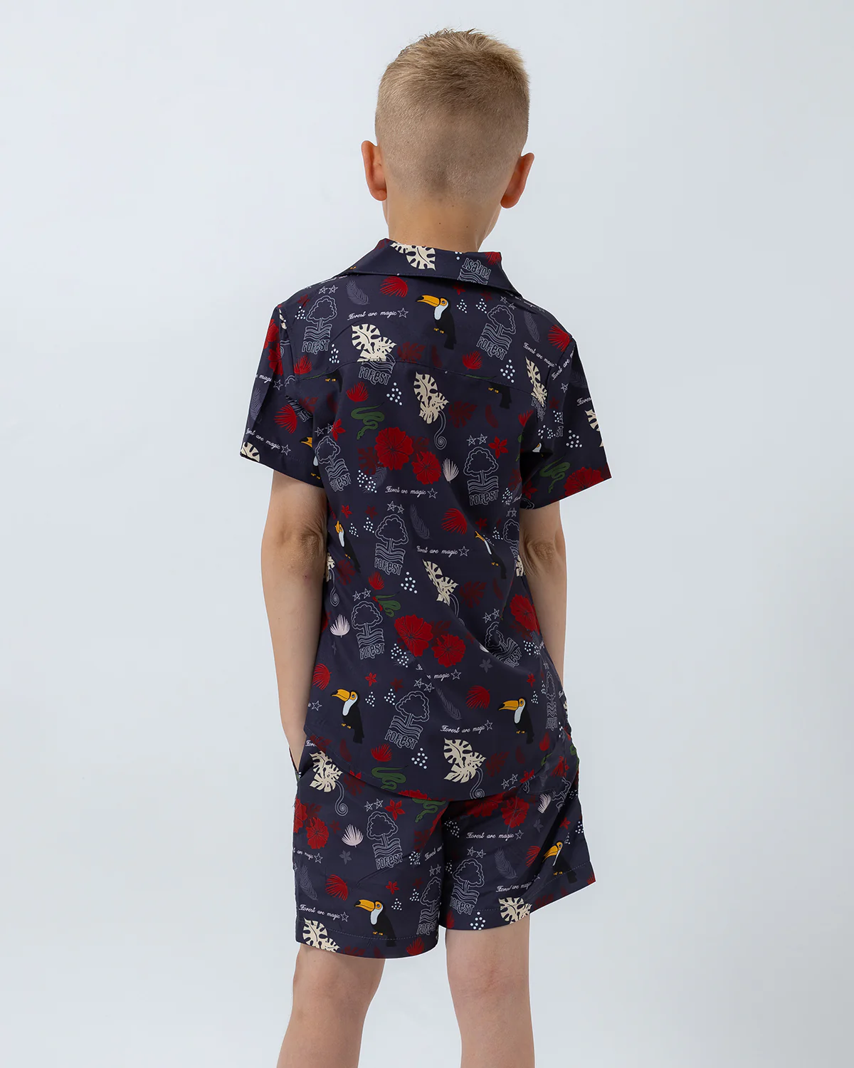 NFFC Junior Purple Jungle Swim Shorts - Image 3