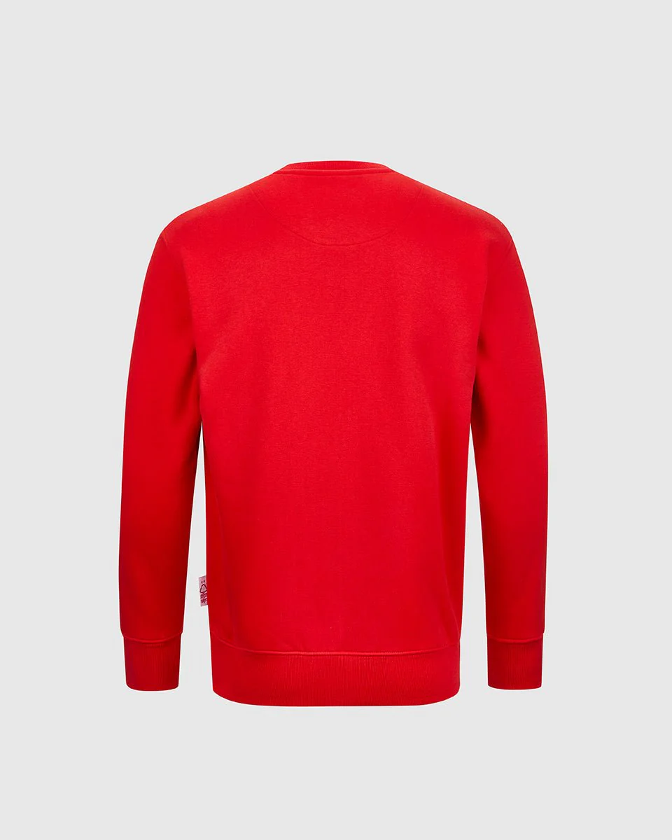 NFFC Junior Red Essential Crew Neck Sweatshirt - Image 2