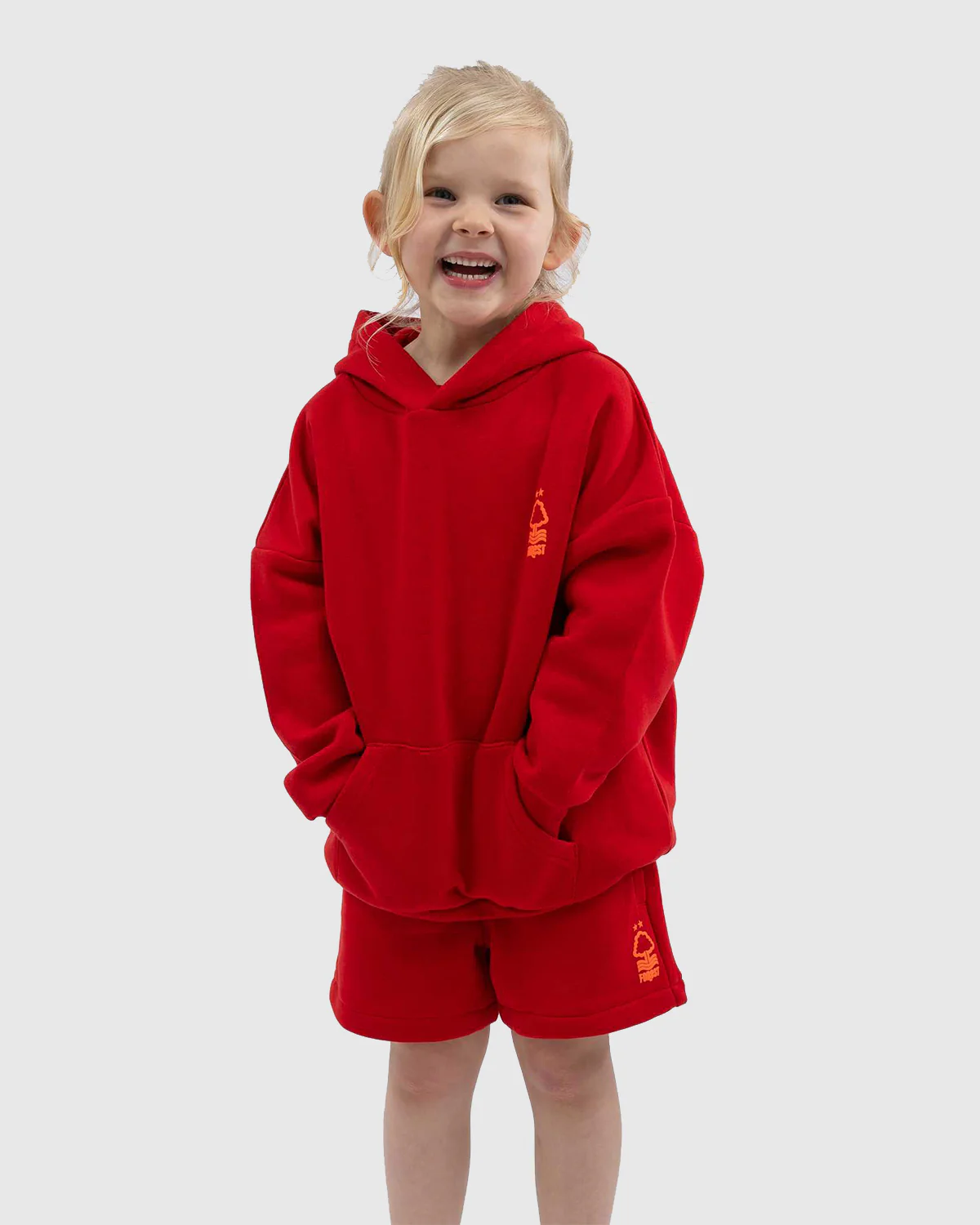 NFFC Junior Red Back Puff Print Hoodie - Image 2