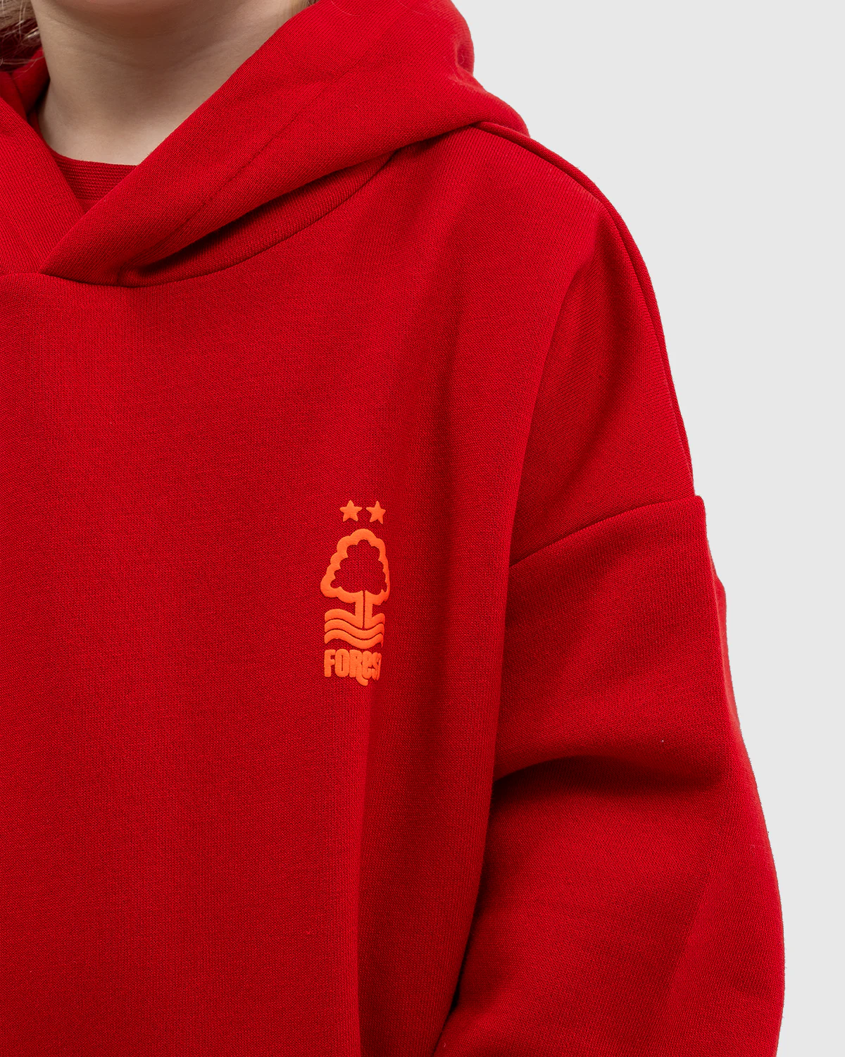 NFFC Junior Red Back Puff Print Hoodie - Image 3