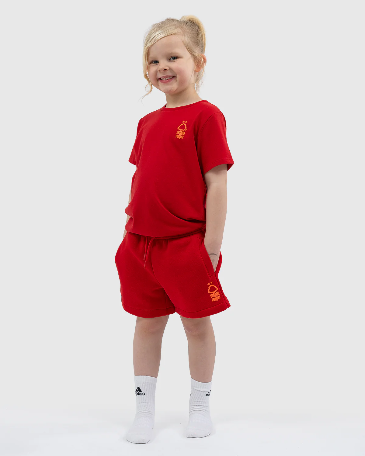 NFFC Junior Red Puff Print Shorts - Image 2