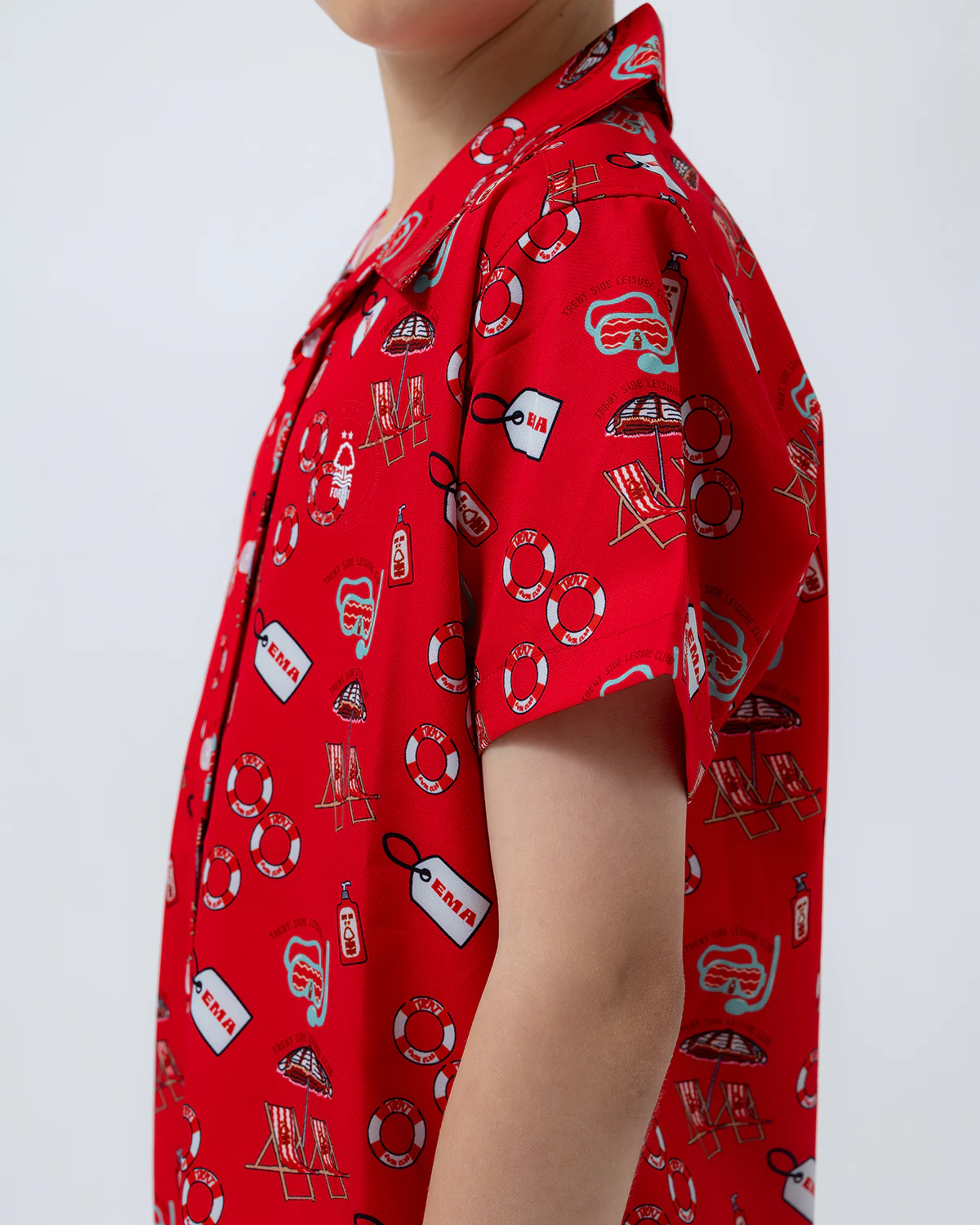 NFFC Junior Red Trent Club Shirt - Image 4