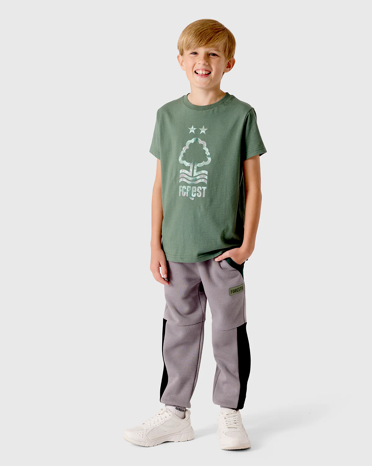 NFFC Junior Sage Crest Print T-Shirt - Image 4
