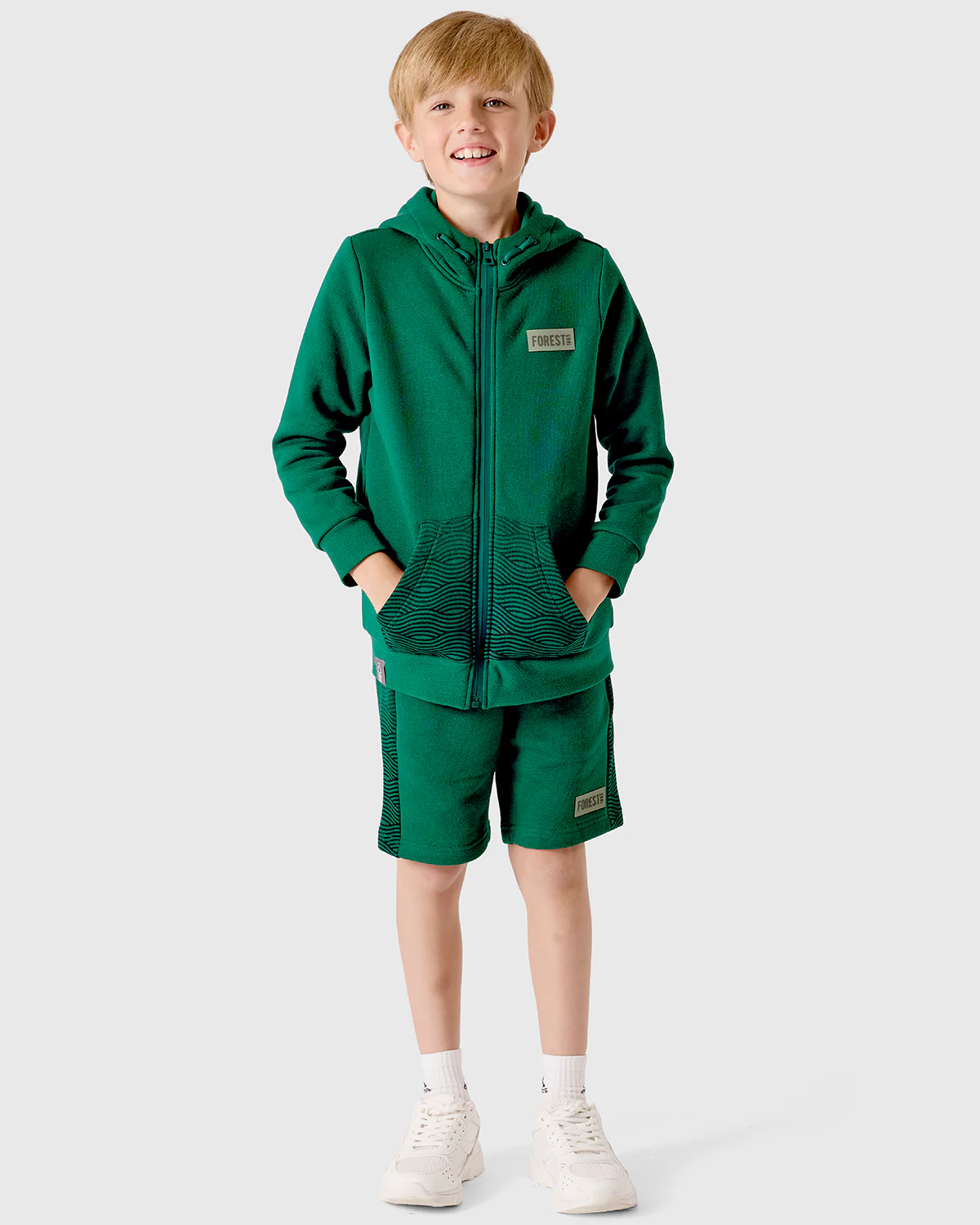 NFFC Junior Green Trent Print Full Zip Hoodie - Image 4