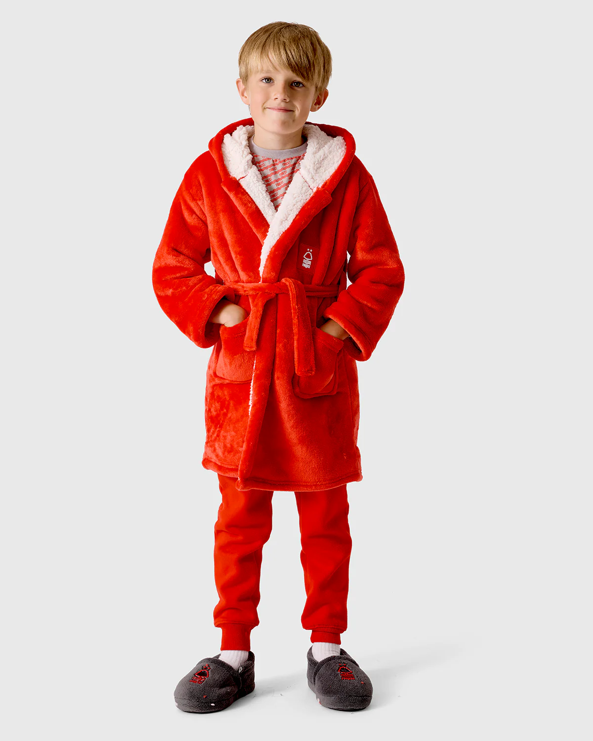 NFFC Junior Sherpa Lined Dressing Gown - Image 3