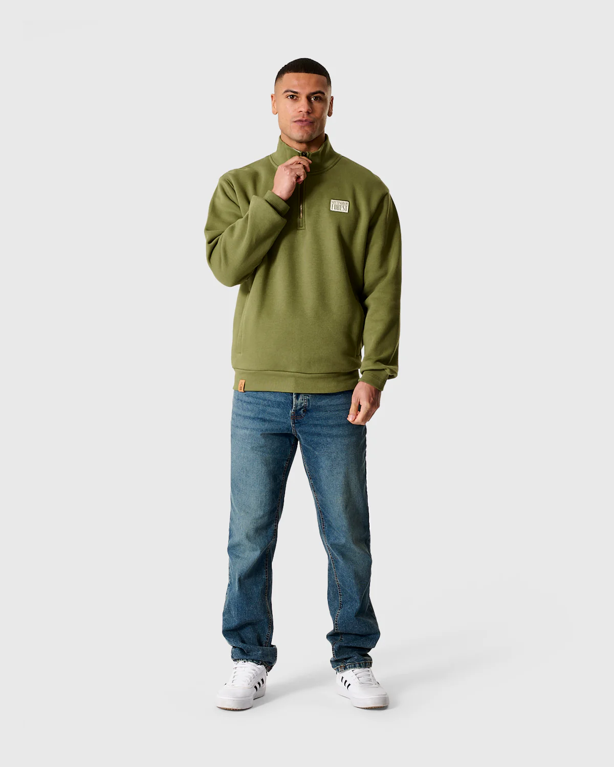 NFFC Khaki Classic 1/4 Zip Top - Image 3