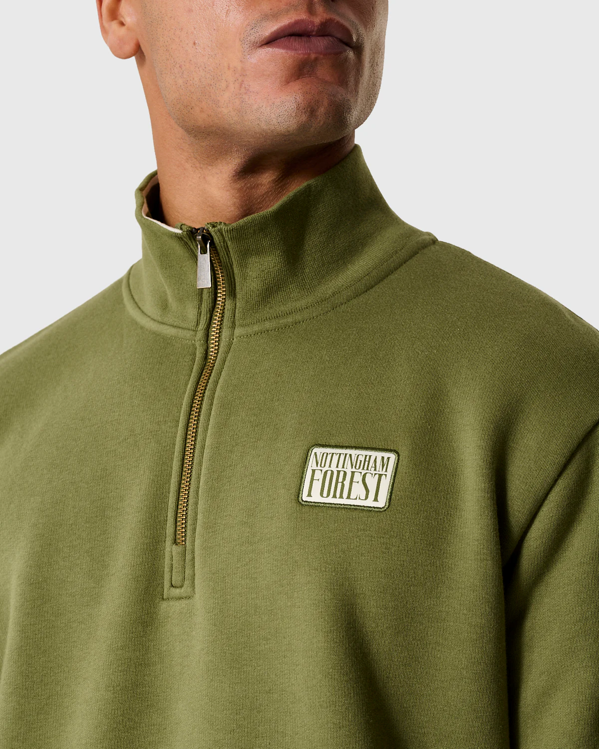 NFFC Khaki Classic 1/4 Zip Top - Image 4