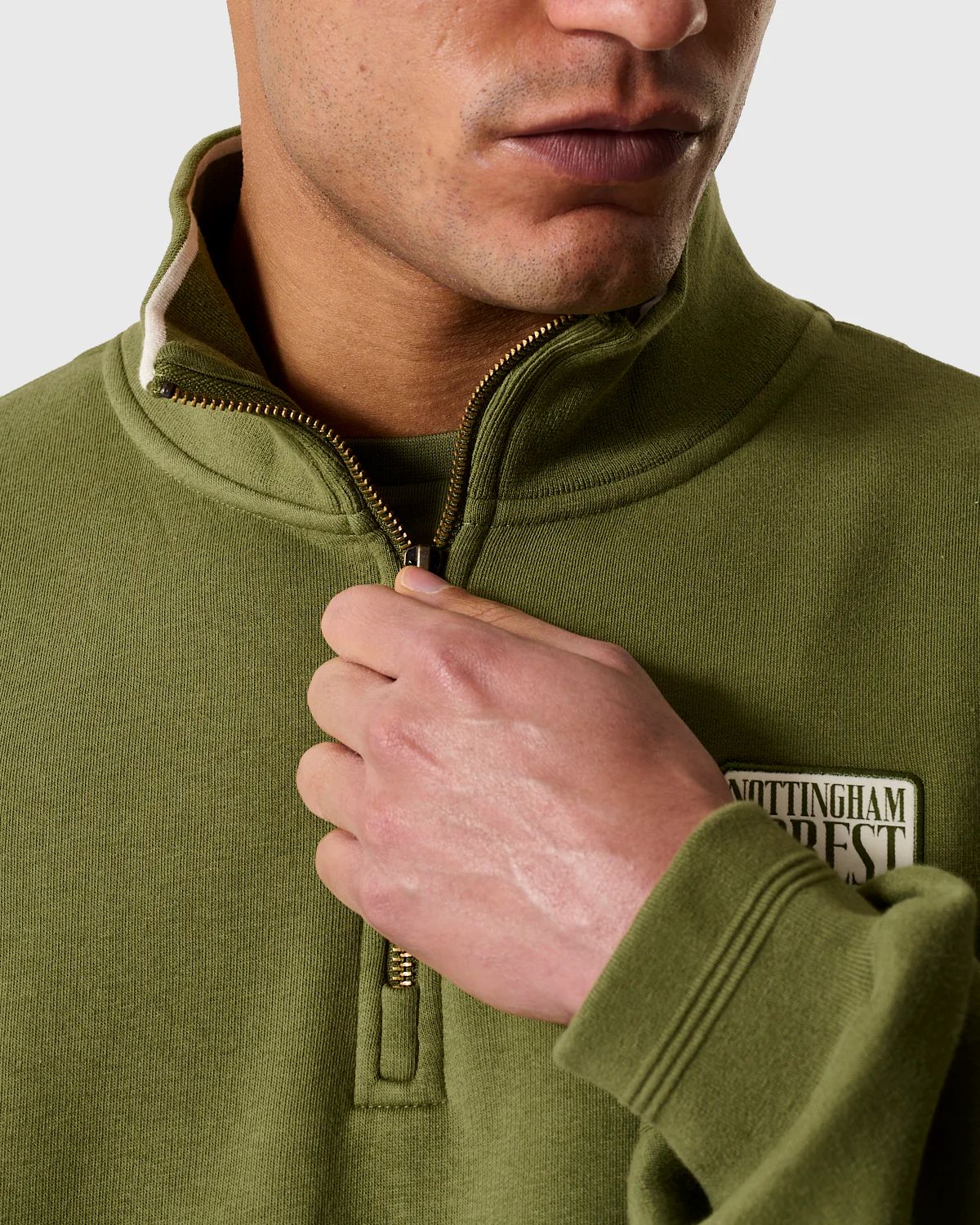 NFFC Khaki Classic 1/4 Zip Top - Image 6