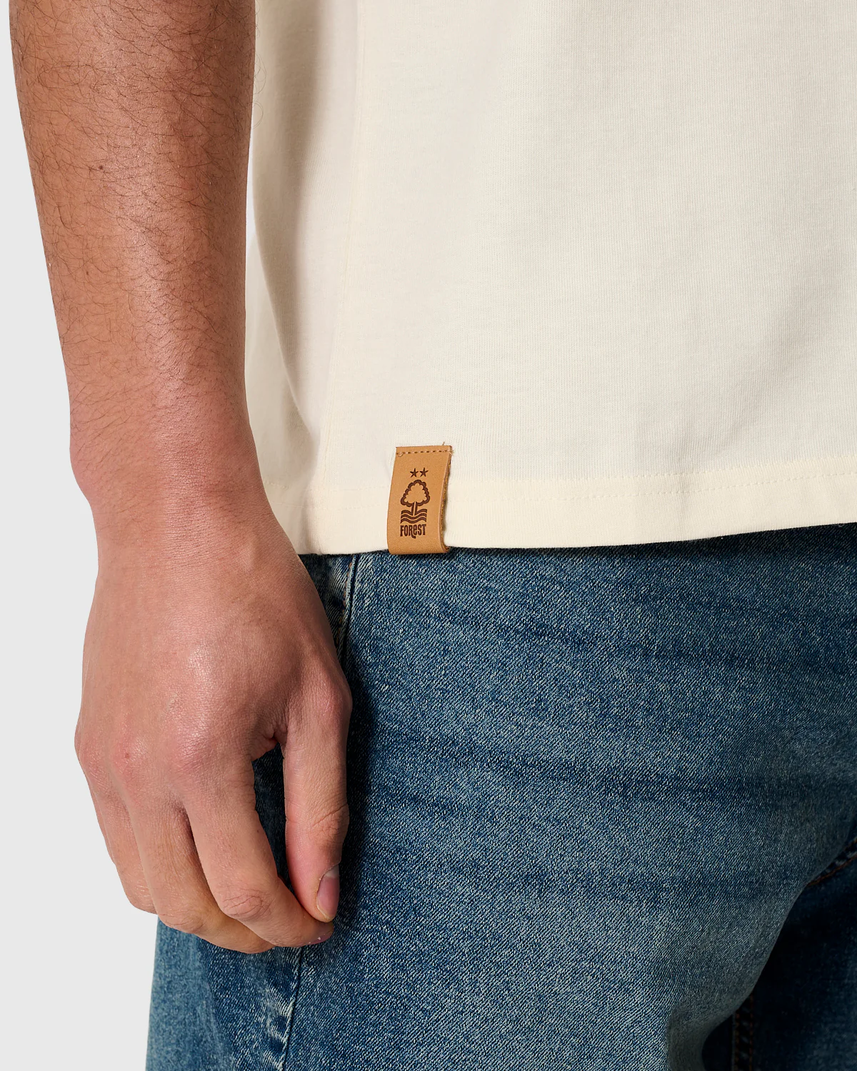 NFFC Khaki Classic Ecru Tipped Polo - Image 5
