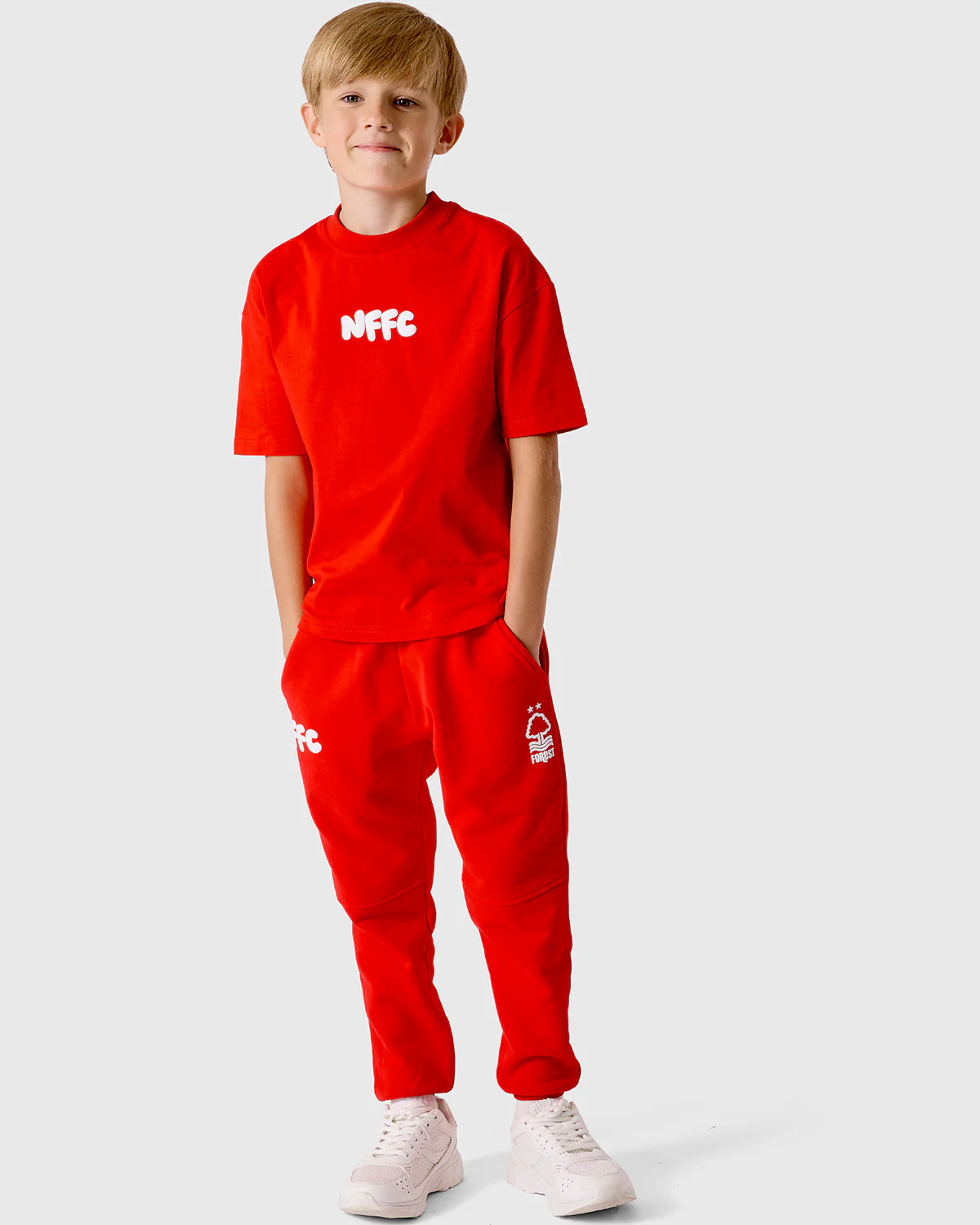 NFFC Junior Red Puff Print Jogger - Image 5