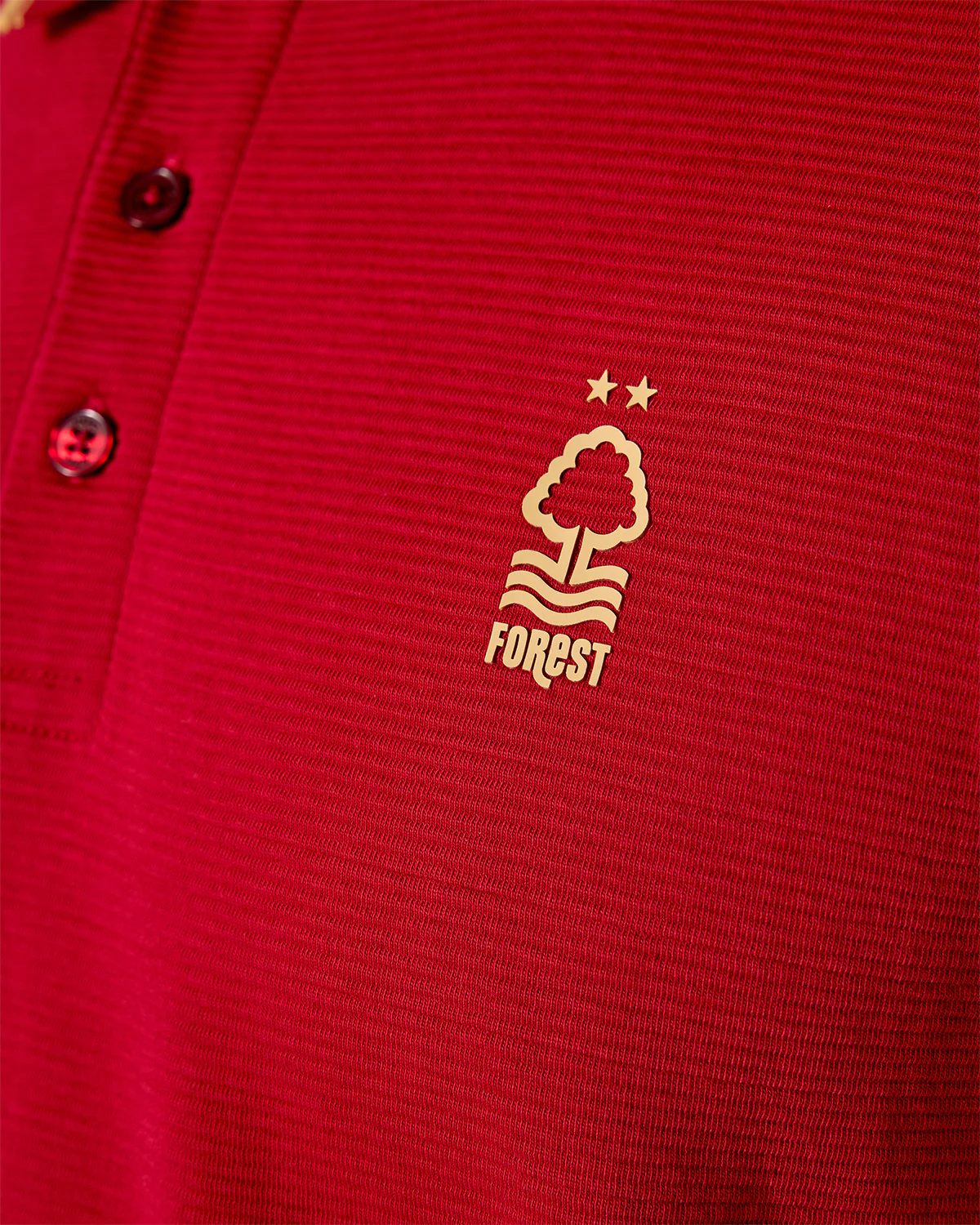 NFFC Red Leavers Ribbed Polo - Image 5
