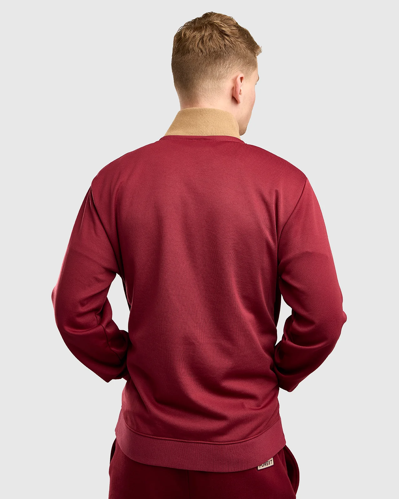 NFFC Burgundy Legacy Full Zip Track Top - Image 4