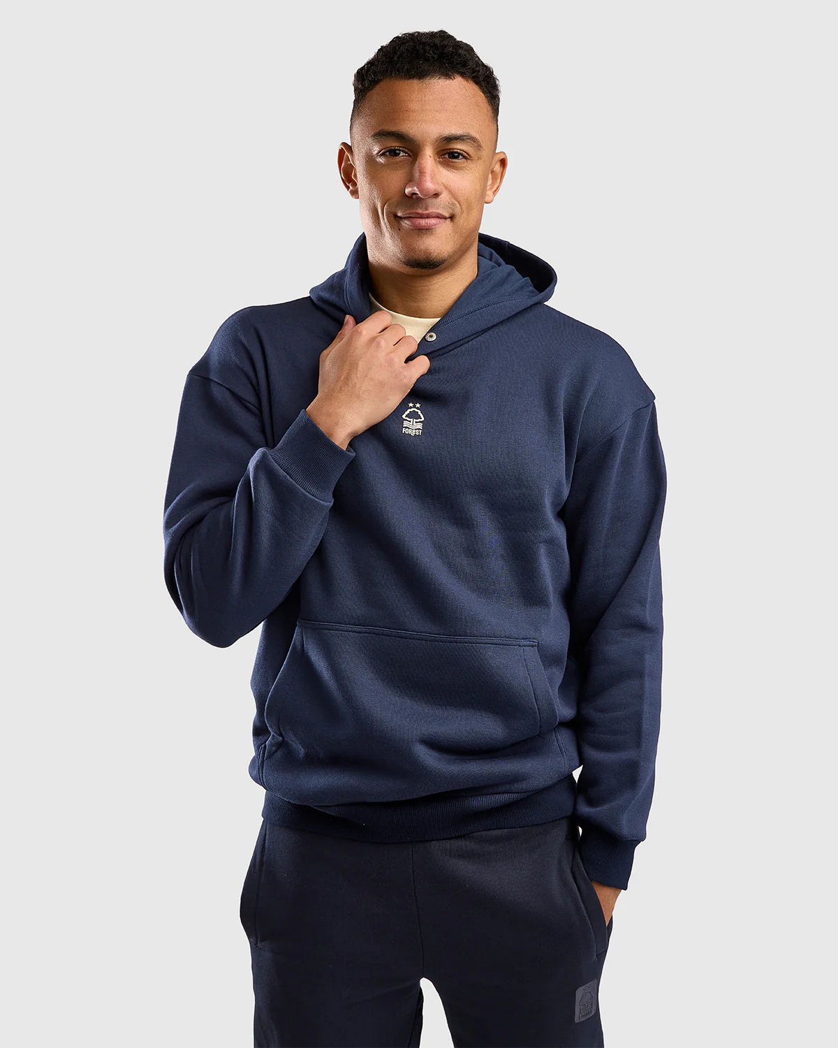 NFFC Navy Racing Back Print Hoodie - Image 3