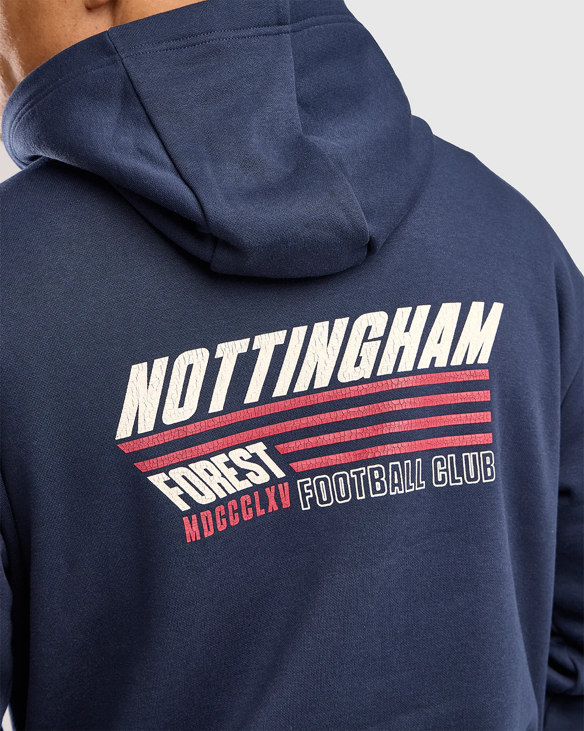 NFFC Navy Racing Back Print Hoodie - Image 5