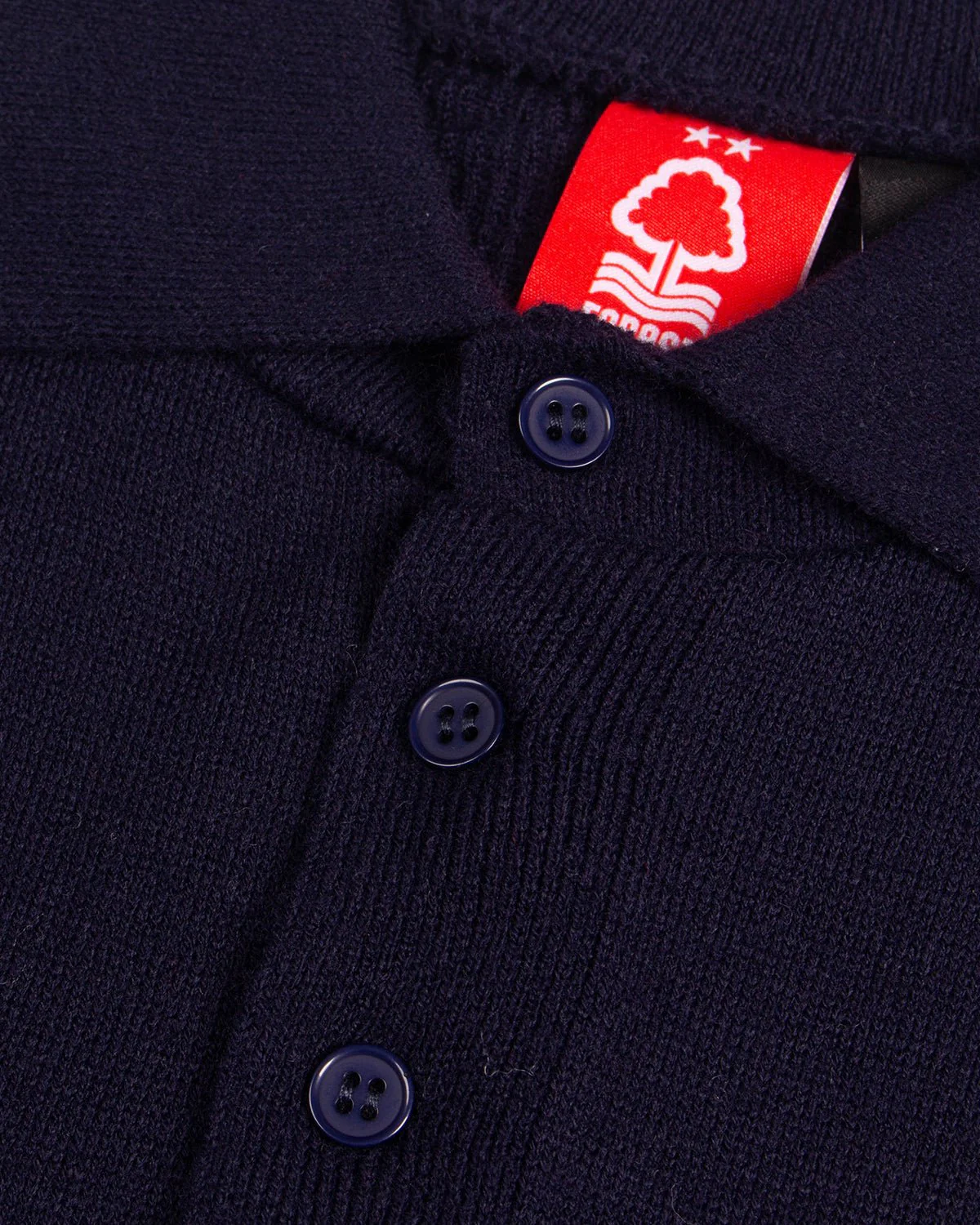 NFFC Navy Essential Knit Longsleeve Polo - Image 2