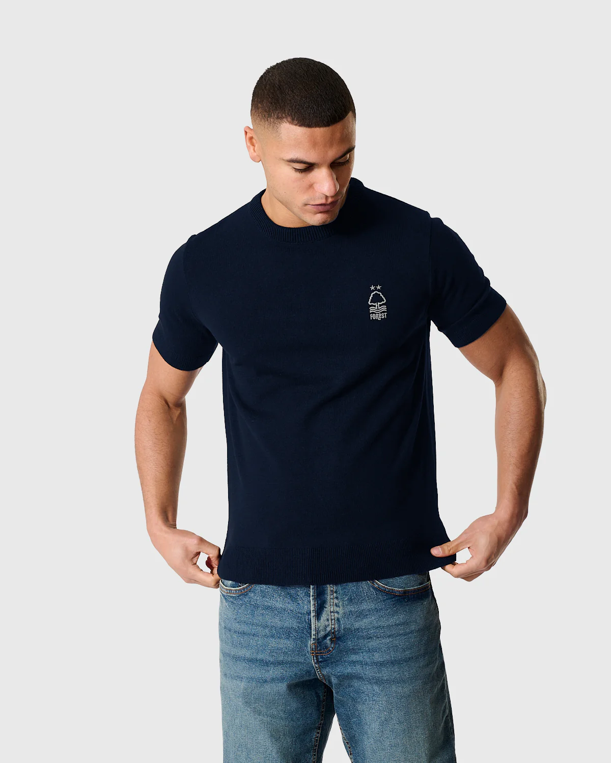 NFFC Navy Essential Knit T-Shirt - Image 2